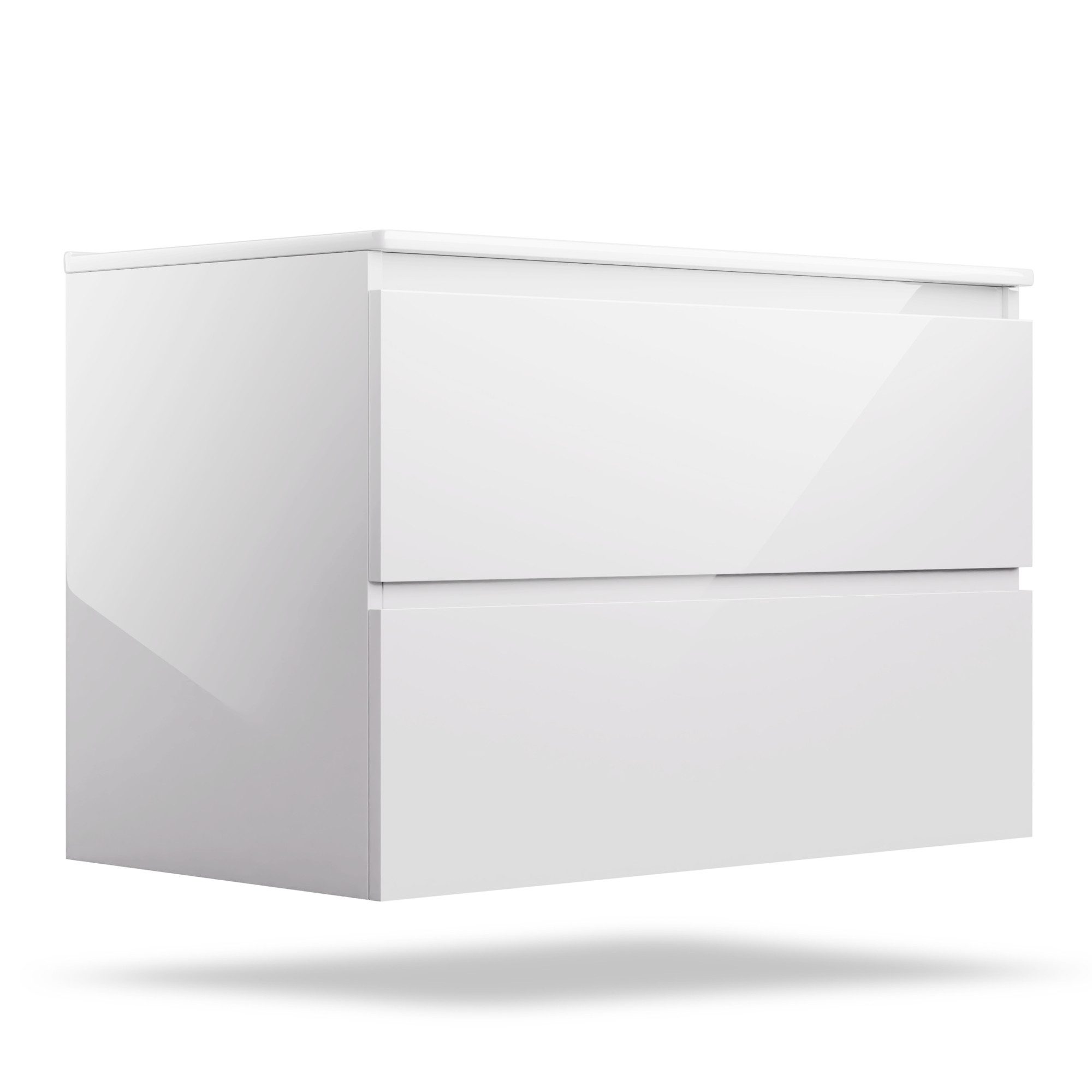 blumfeldt Waschtisch Johnstone bathroom cabinet 80cm white, Waschbecken mit günstig online kaufen