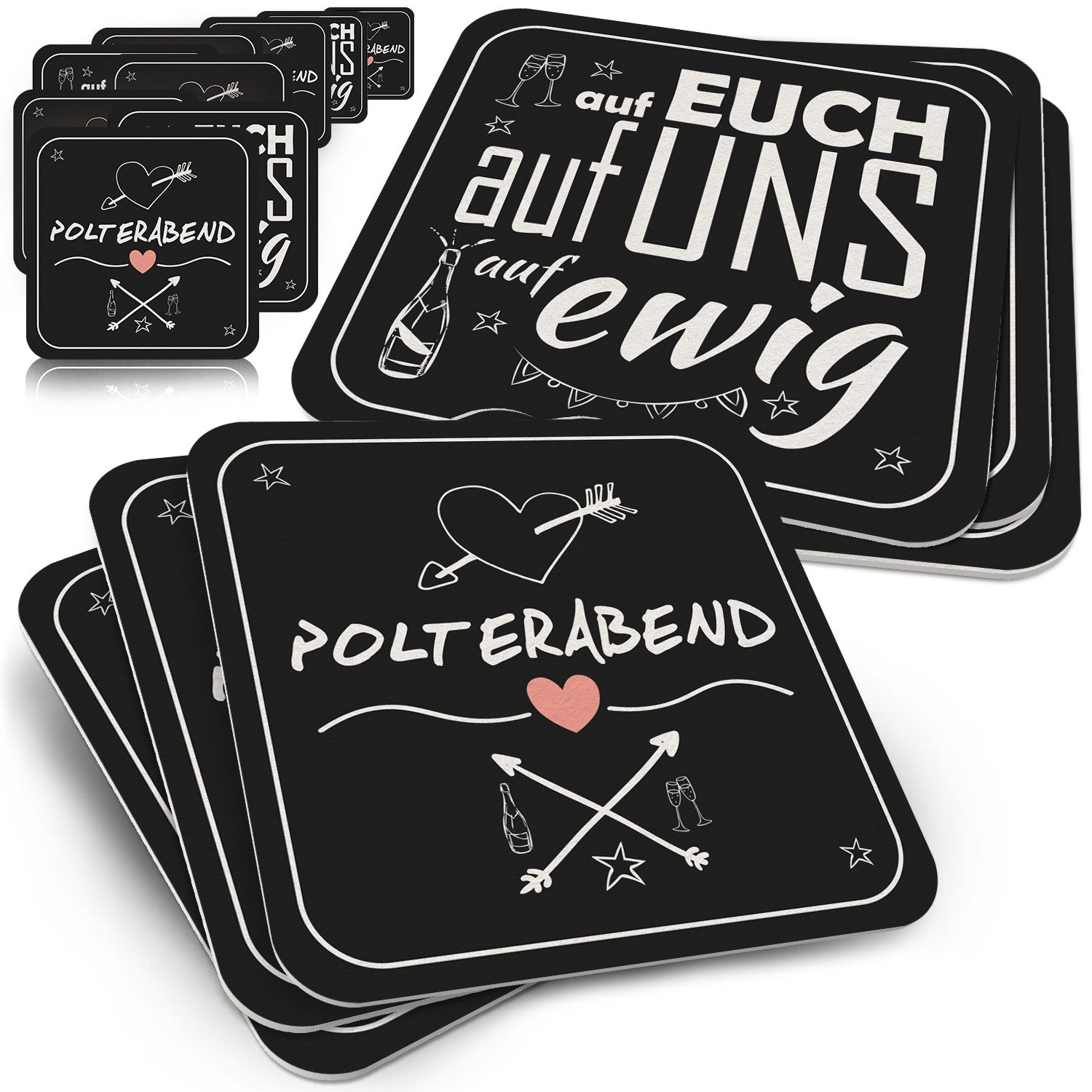 Bierdeckel Funke & Brand Bierdeckel Polterabend