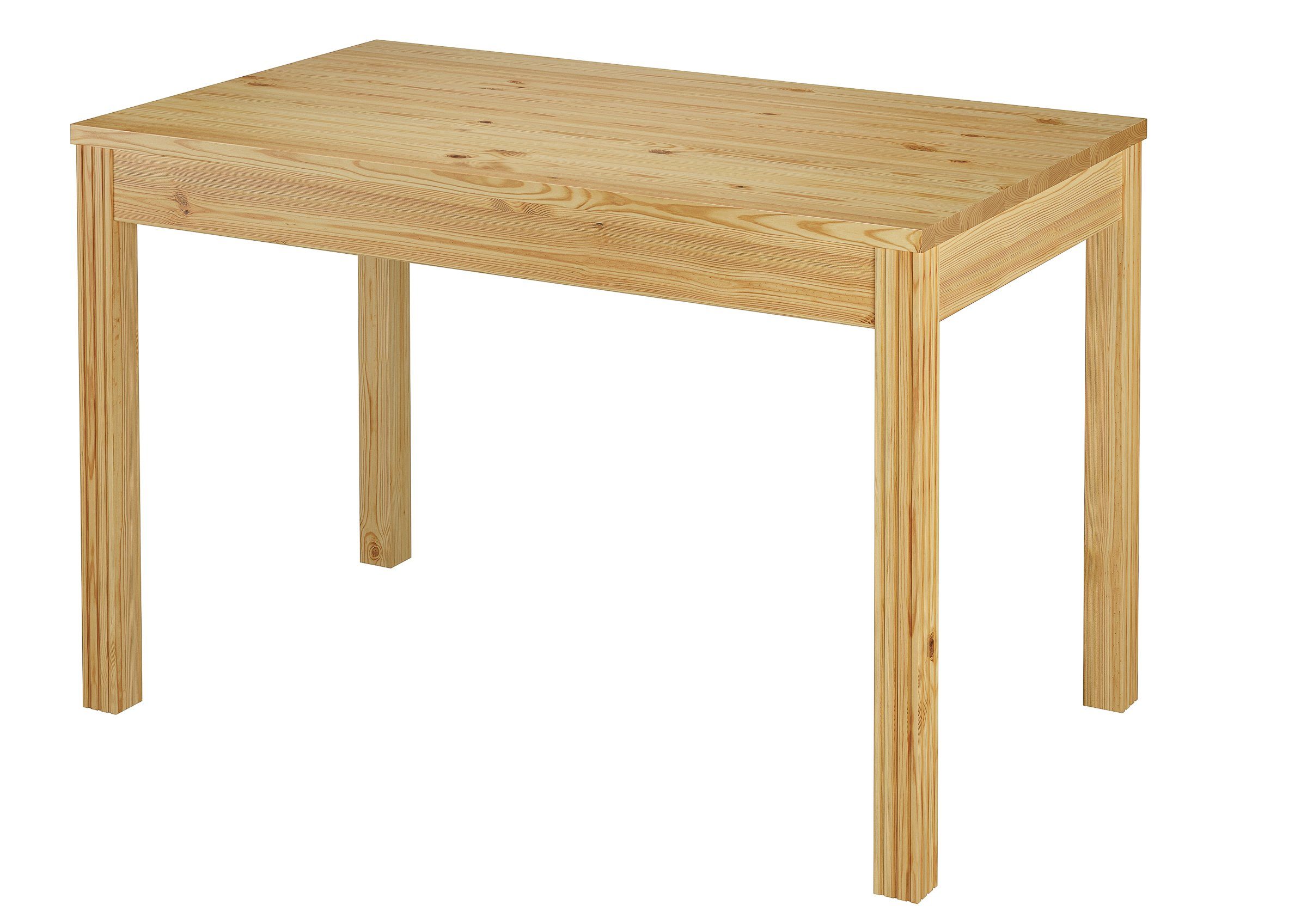 ERST-HOLZ Essgruppe itzgarnitur 4 Kiefer Massivholz Tisch Stühle und mit Vollholzmöbel