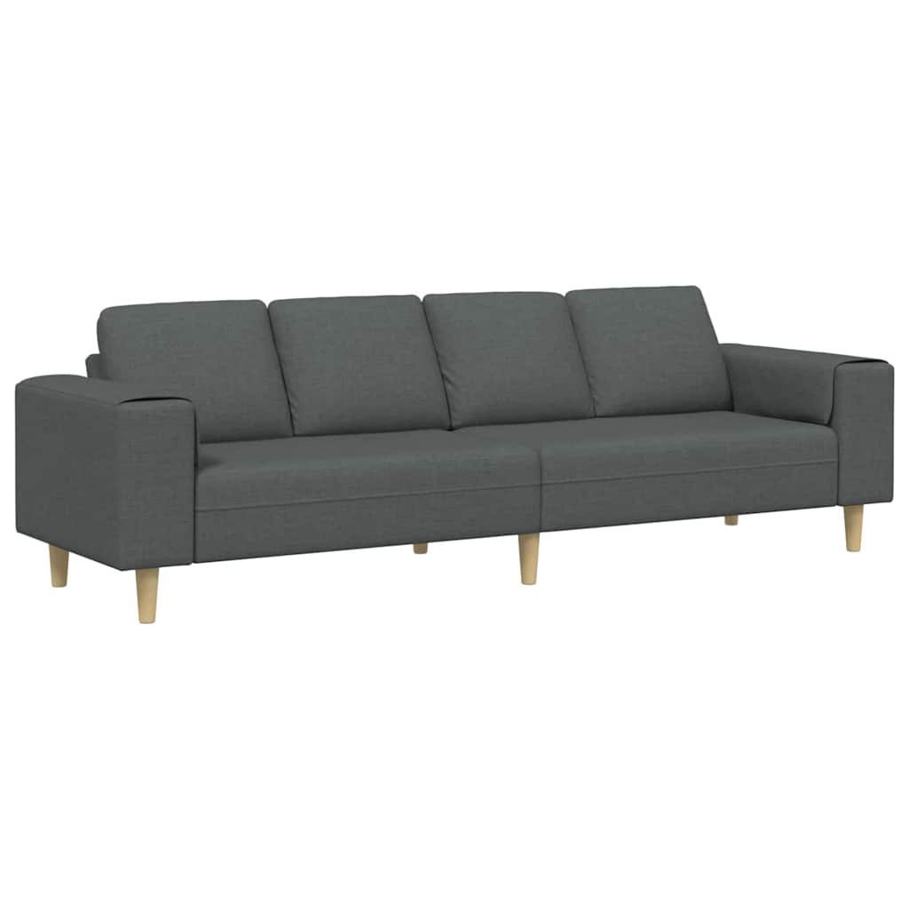 vidaXL Sofa Sofa Set Dunkelgrau Stoff, 1 Teile günstig online kaufen