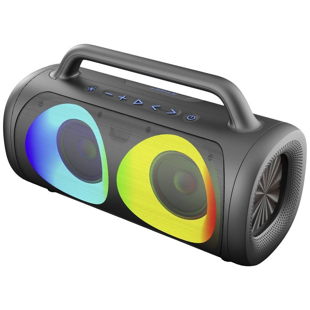 RYGHT Bluetooth® RGB Lautsprecher Bluetooth-Lautsprecher (AUX, Freisprechfunktion, spritzwassergeschützt, tragbar, USB) | Lautsprecher