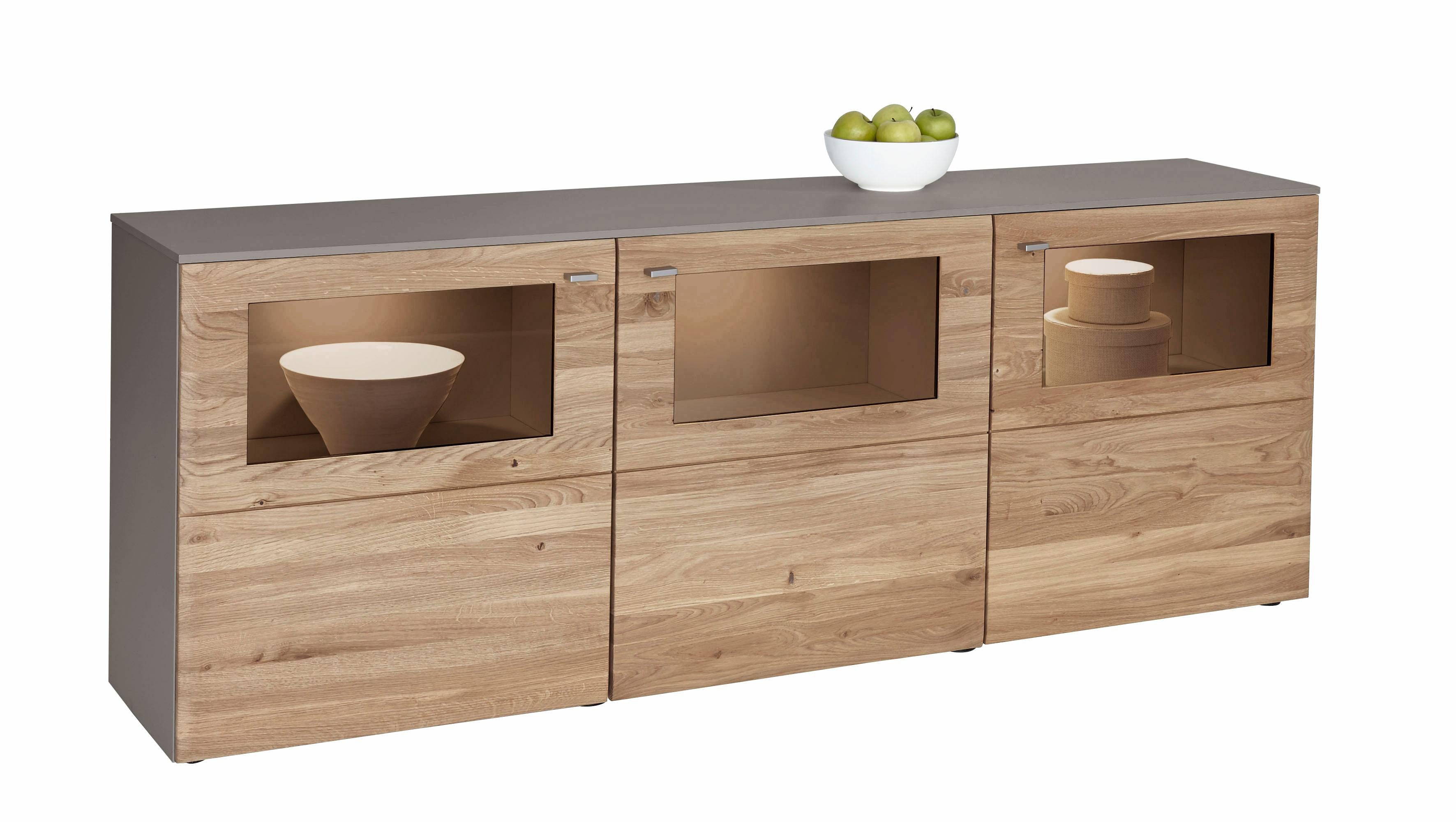 GWINNER Sideboard »SOLANO«, Lack fango, 3-türig, Breite ...