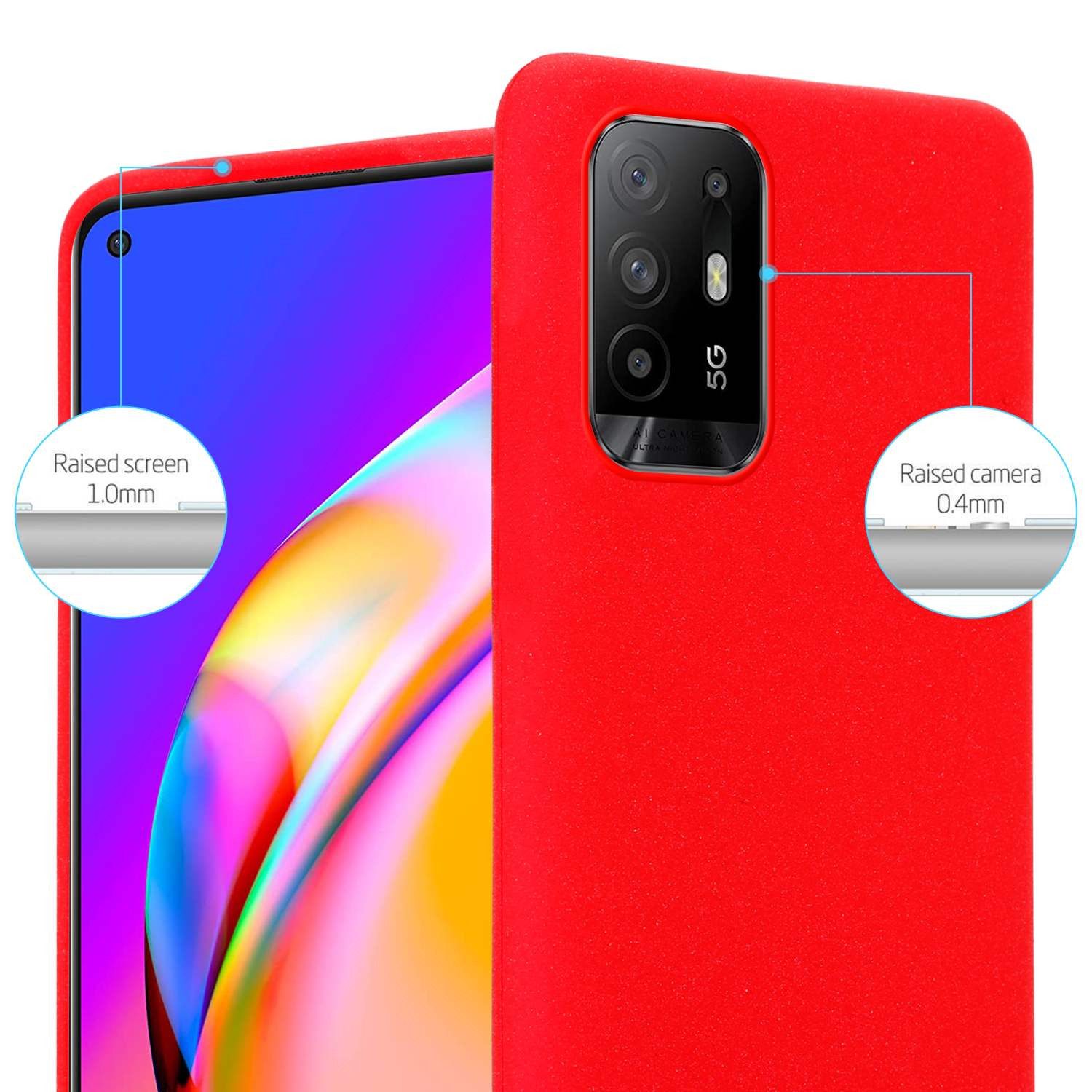 Cadorabo Handyhülle für Oppo A94 5G Hülle Oppo A94 5G, Flexible TPU Silikon Handy Schutzhülle - Hülle - ultra slim