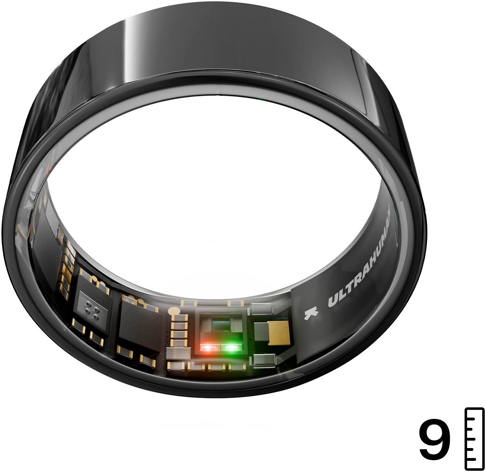Ultrahuman Activity Tracker Smartring AIR - Größe 9, Schlaf- und Fitness-Tracker für Frauen und Männer