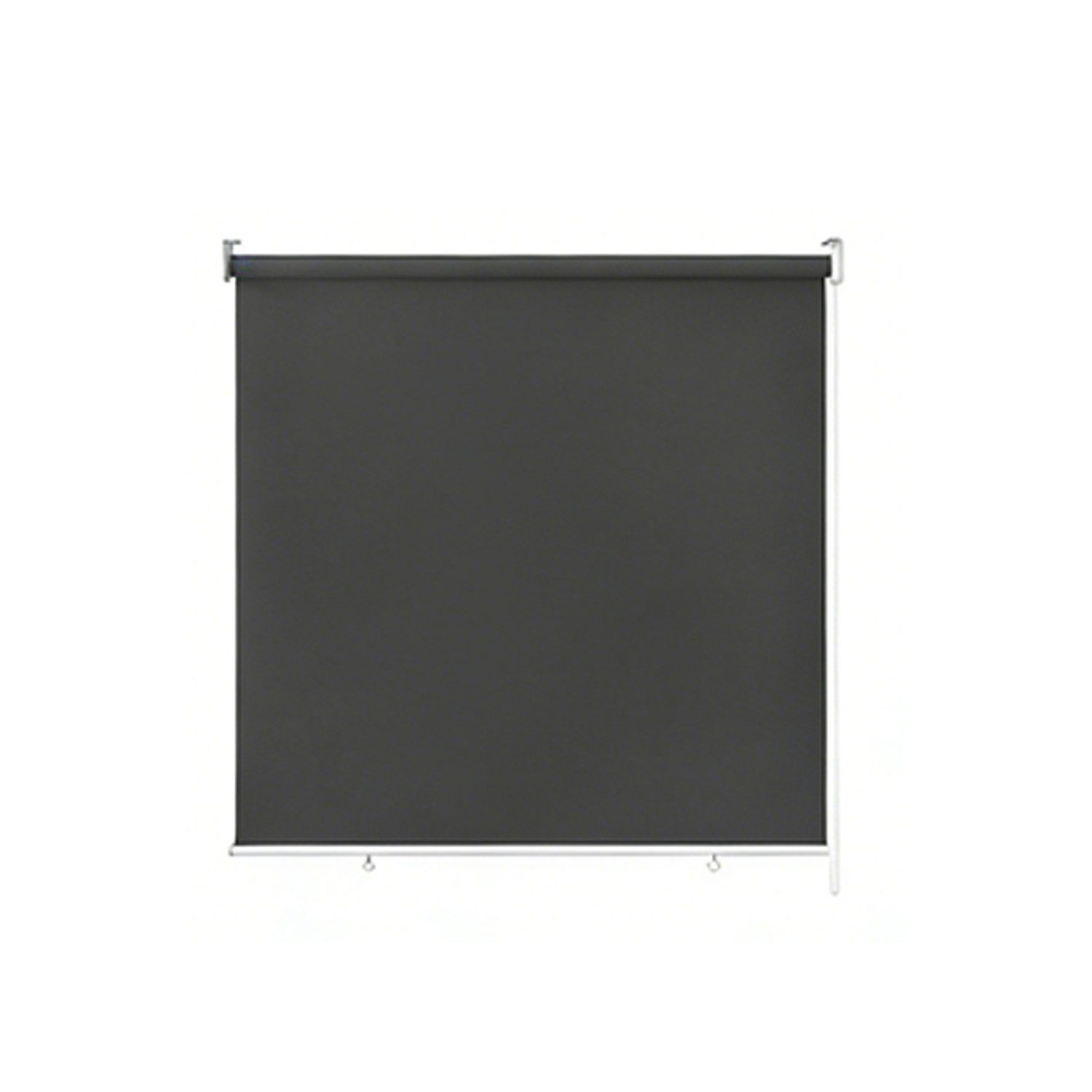 Seitenzugrollo Rollo für den Außenbereich, Sonnenschutz, UV-Schutz, FIVMEN, Schraubenmontage, Haken und Ösen, Anthrazit/Grau/Beige