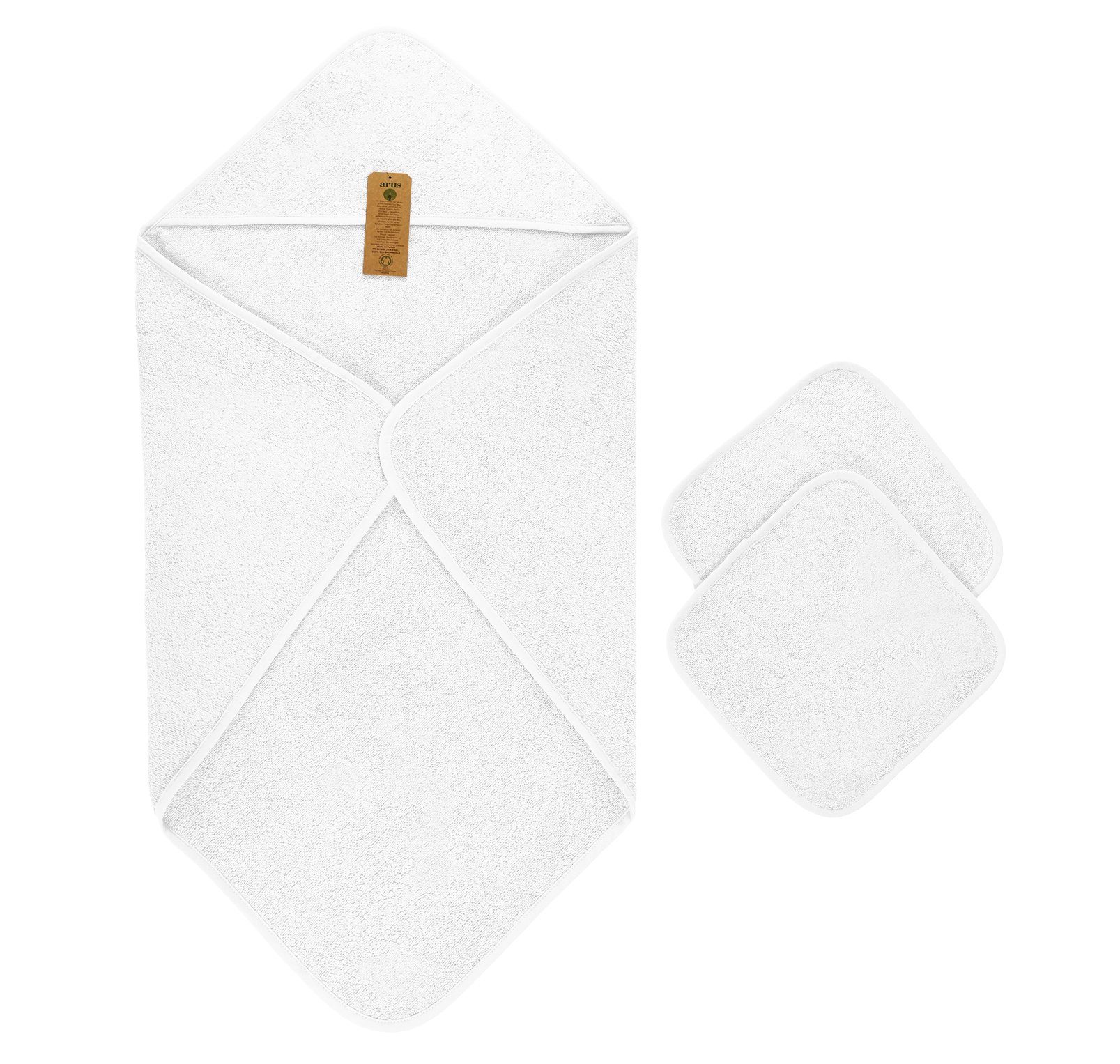Arus Kapuzenhandtuch Baby Kapuzenhandtuch Set 3-tlg., günstig online kaufen