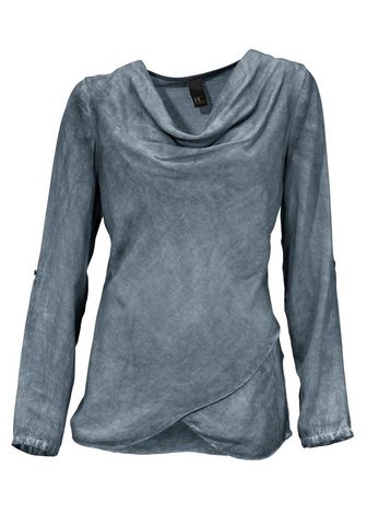 CASUAL блузка на выпуск с Oil Dyed ими...