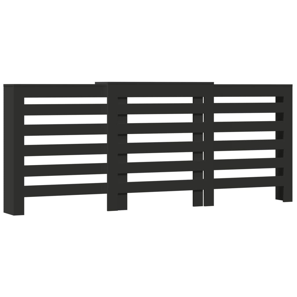 vidaXL Heizungsverkleidung, Heizkörperverkleidung Schwarz 205x21,5x83,5 cm günstig online kaufen