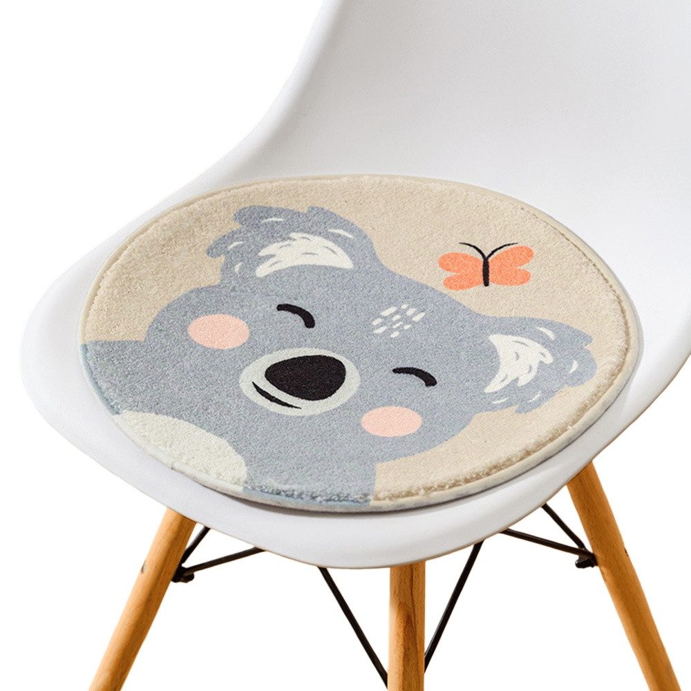 Coonoor Stuhlkissen Winter Weiche Runde Stuhlkissen Nette Cartoon Tier Kind günstig online kaufen