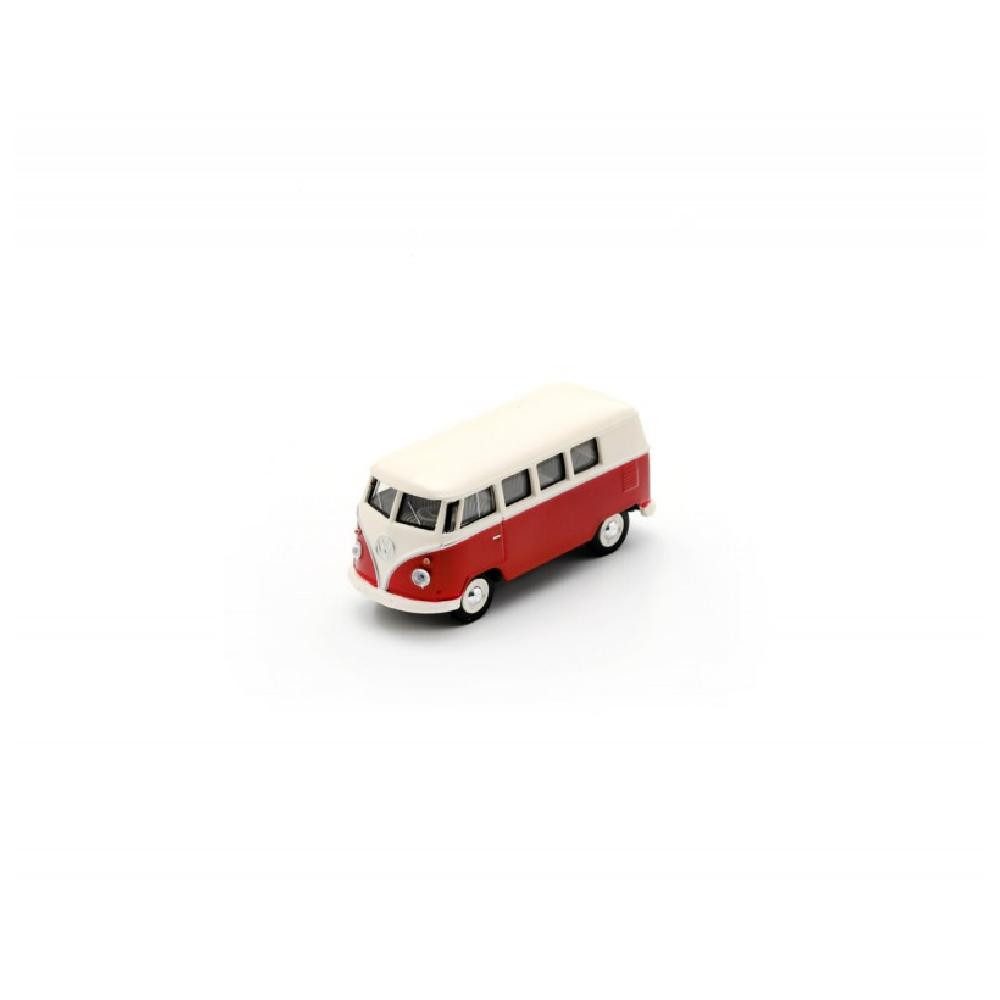 Schuco Modellbausatz VW T1 Bus Rot/Weiß / 1:64, Maßstab 1:64