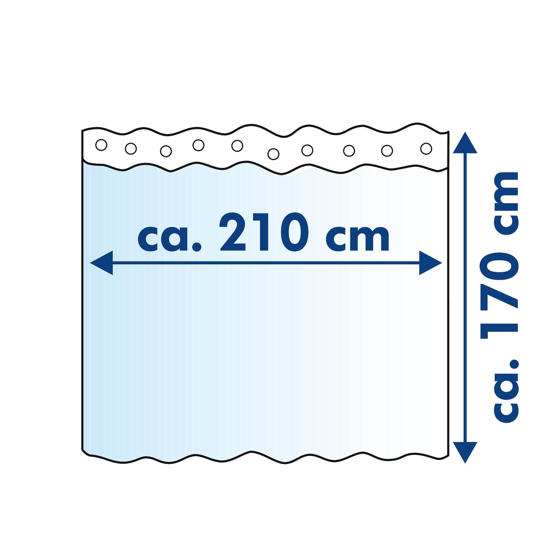 Ridder Duschvorhang Brillant transparent Breite 210 cm