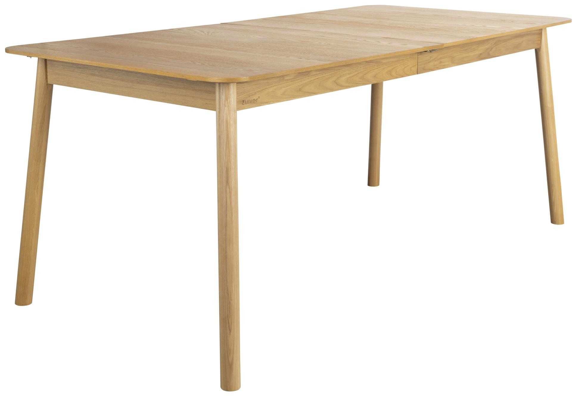 Zuiver Esstisch Esstisch GLIMPS von ZUIVER 180 x 90 ausziehbar Eiche furniert
