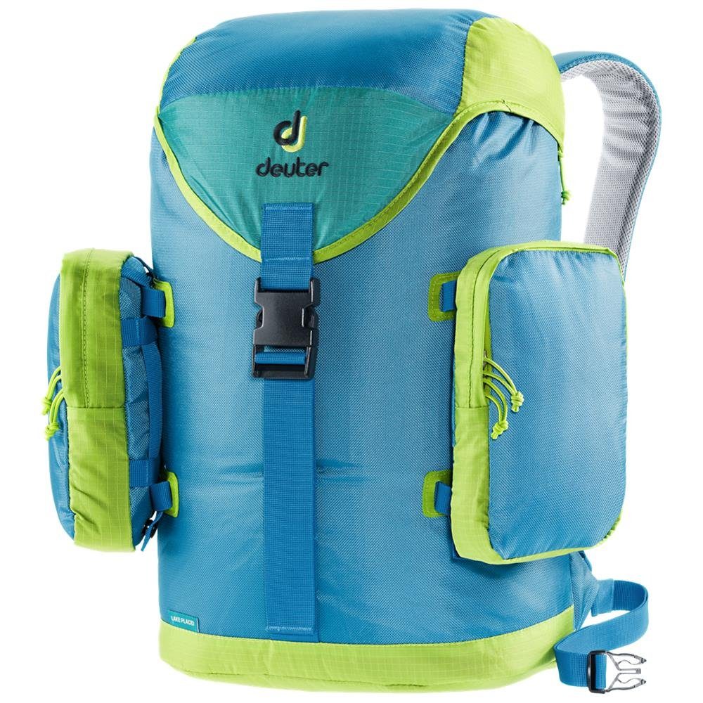 deuter Rucksack Lake Placid, 27 Liter, Laptopfach bis 15 Zoll, 90er-Design azure-petrol