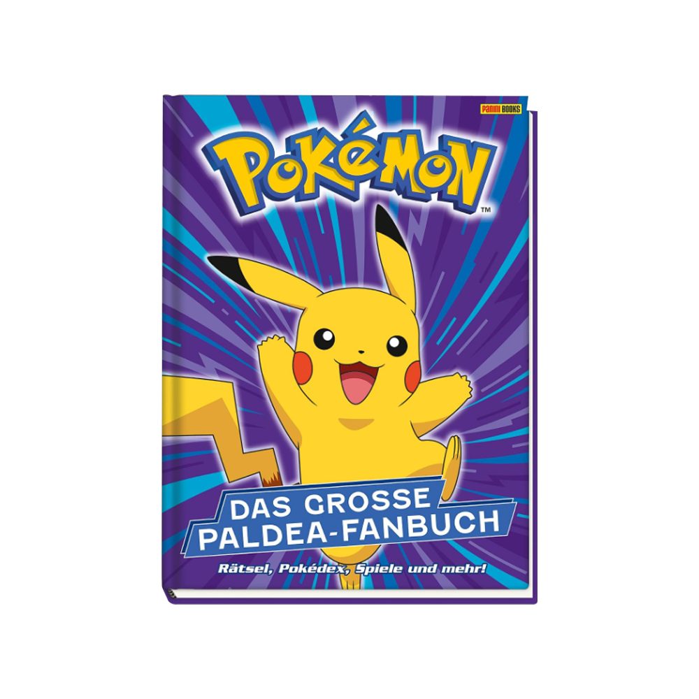 PANINI VERLAG Stickerbuch Pokémon Das große Paldea-Fanbuch: Rätsel, Pokédex, Spiele und mehr!