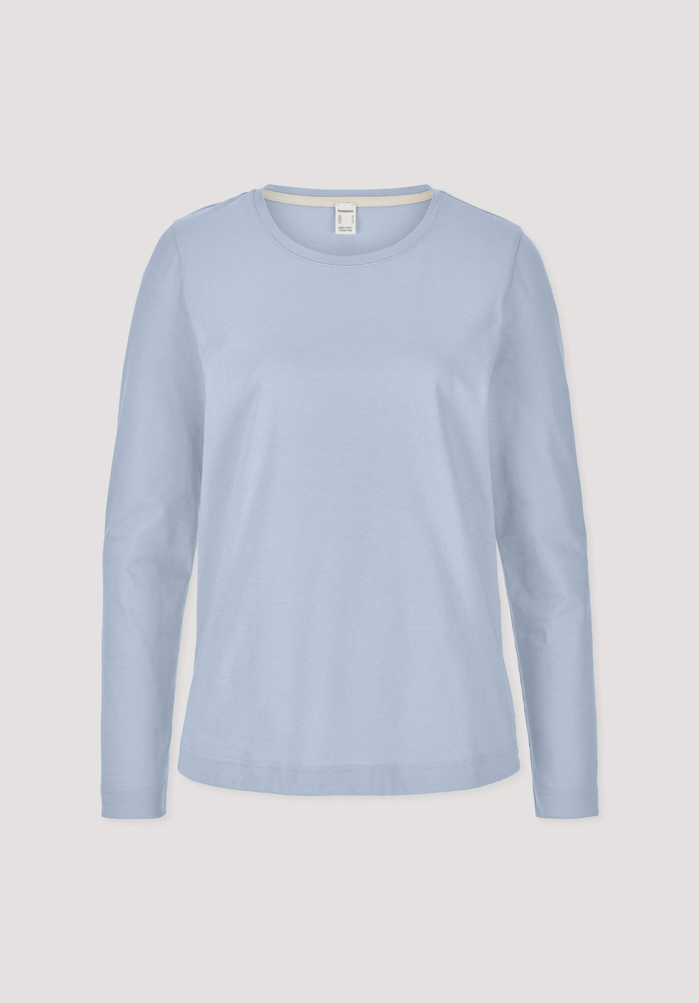 Hessnatur Pyjamaoberteil Langarm Regular aus reiner Bio-Baumwolle (1-tlg)