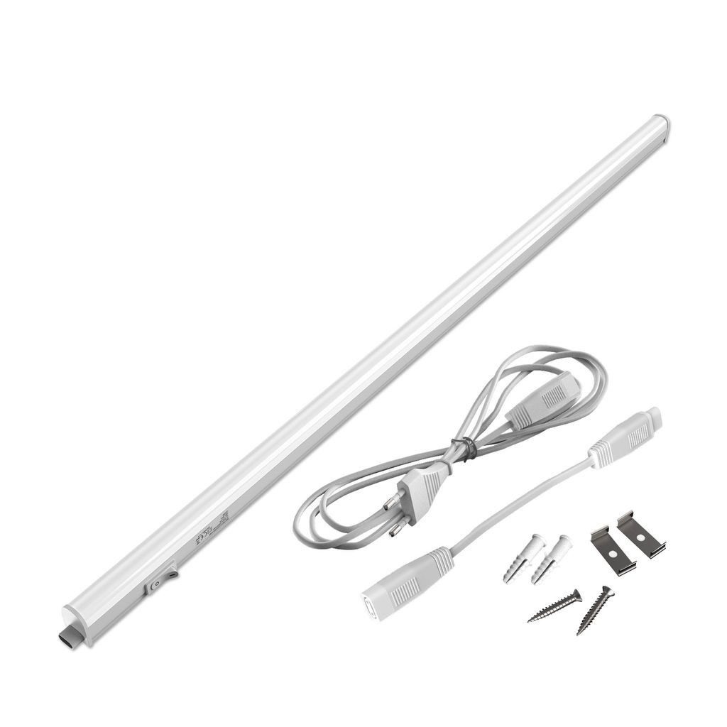 Briloner Leuchten LED Unterbauleuchte 2379-106, LED fest integriert, 4000K - Neutralweiß, LED Lichtleiste, 87,3x2,2x3cm, Weiß, 10W, Küche, Schrank, Küchenlampe