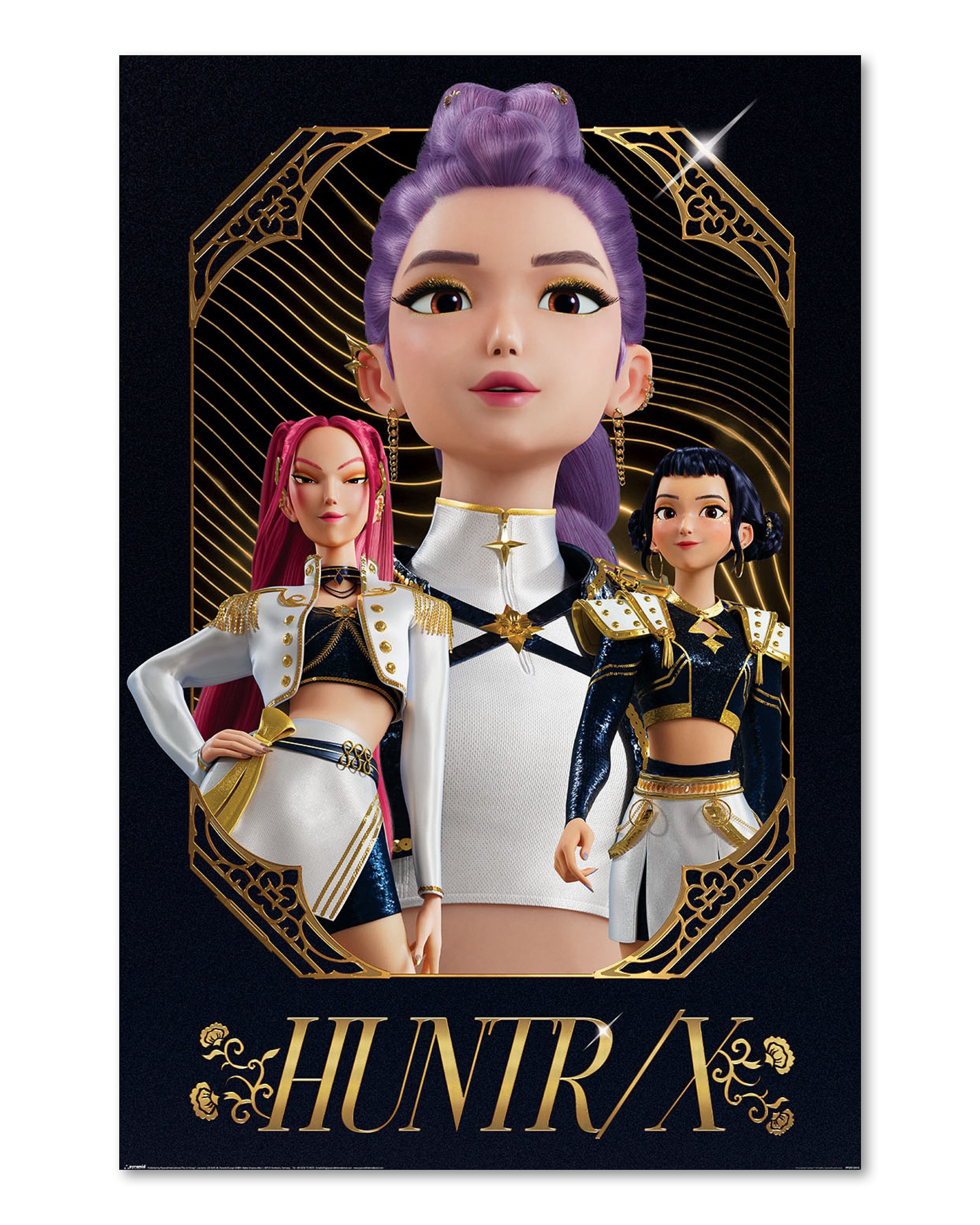 PYRAMID Poster KPop Demon Hunters Poster Huntr/x Golden 61 x 91,5 cm