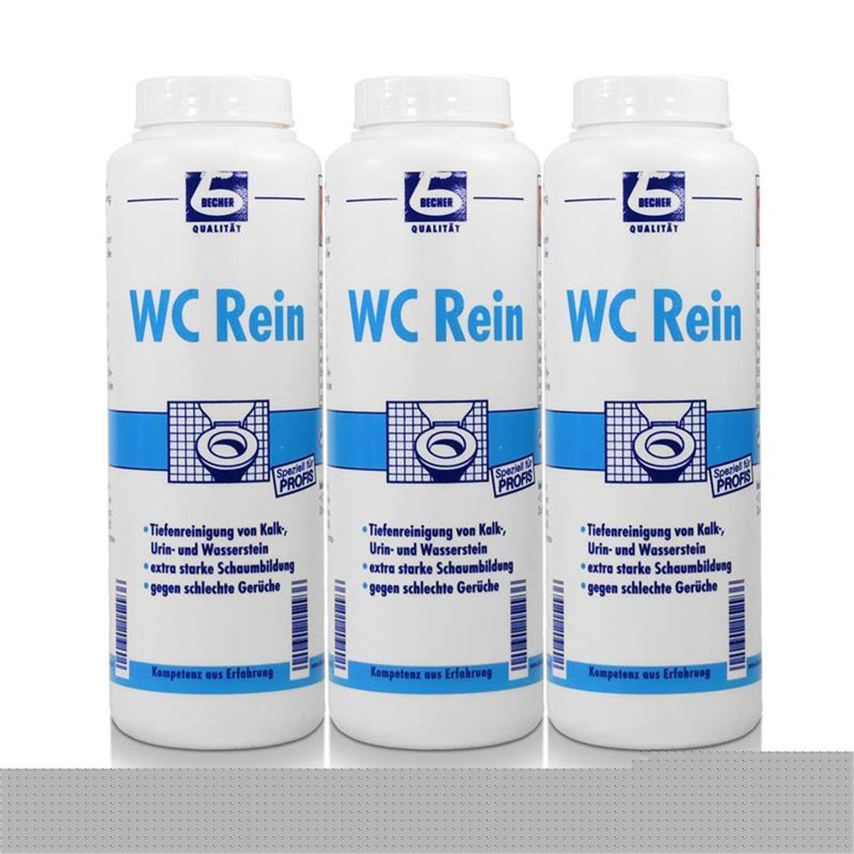 Dr. Becher 3x Dr. Becher WC Rein 1 kg WC-Reiniger