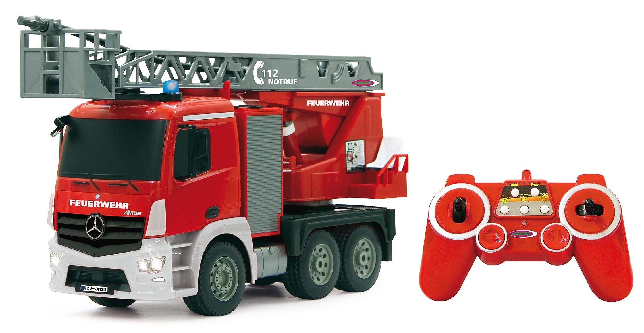 Image of JAMARA 404960 Feuerwehr Drehleiter Mercedes-Benz Antos 1:20, Rot