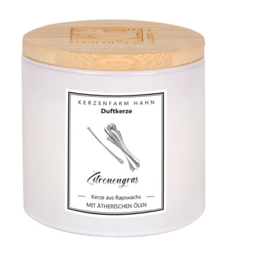 Kerzenfarm Hahn Formkerze Duftkerze Trendglas - Zitronengras günstig online kaufen