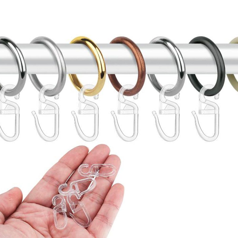 Coonoor Gardinenstangenhalter Überklipshaken mit 6mm Öse günstig online kaufen