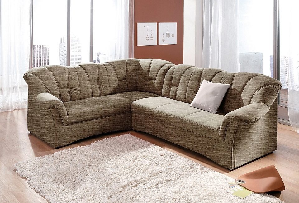 DOMO collection Ecksofa Papenburg B/T/H: 242/190/84 günstig online kaufen