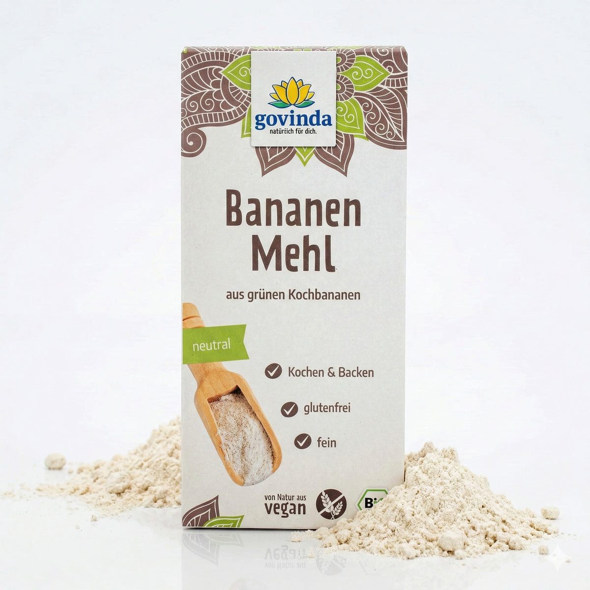 Govinda Trockenfrüchte Govinda Bananenmehl aus grünen Kochbananen