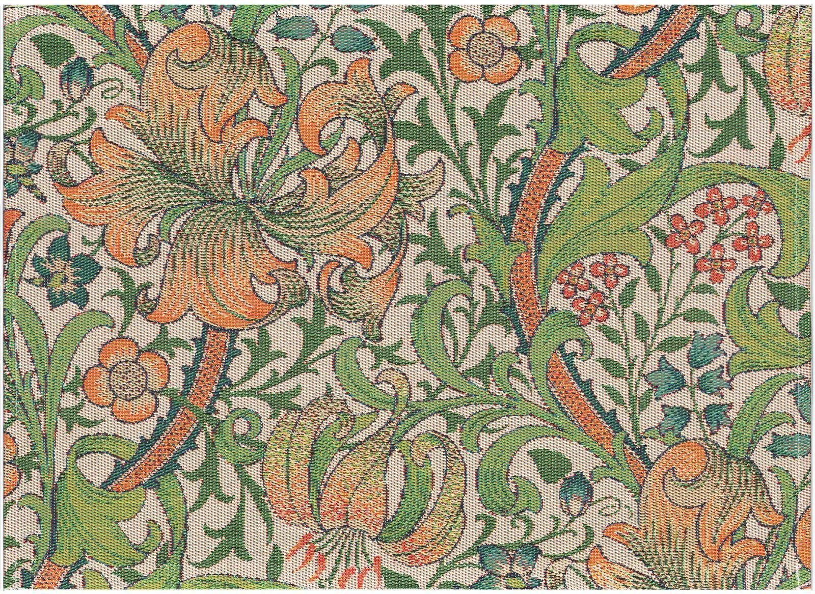 EKELUND MASTER WEAVERS 1692 Platzset Tischsets (2x Set) William Morris Golden Lily 35x48 cm, (Set, 2-St), unbehandelt