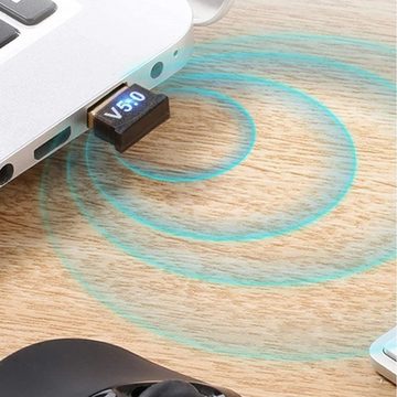 ELEKIN Bluetooth-Adapter USB 5.0 Funkempfänger Sender Audioempfänger Adapter