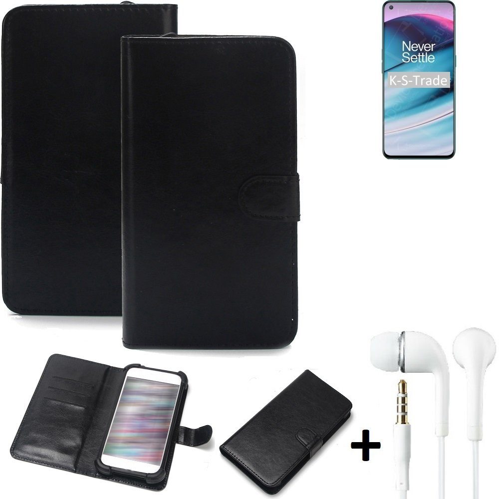 K-S-Trade Handyhülle für OnePlus Nord CE 5G, Wallet Case Handyhülle Schutzhülle Flip cover Flipstyle Tasche