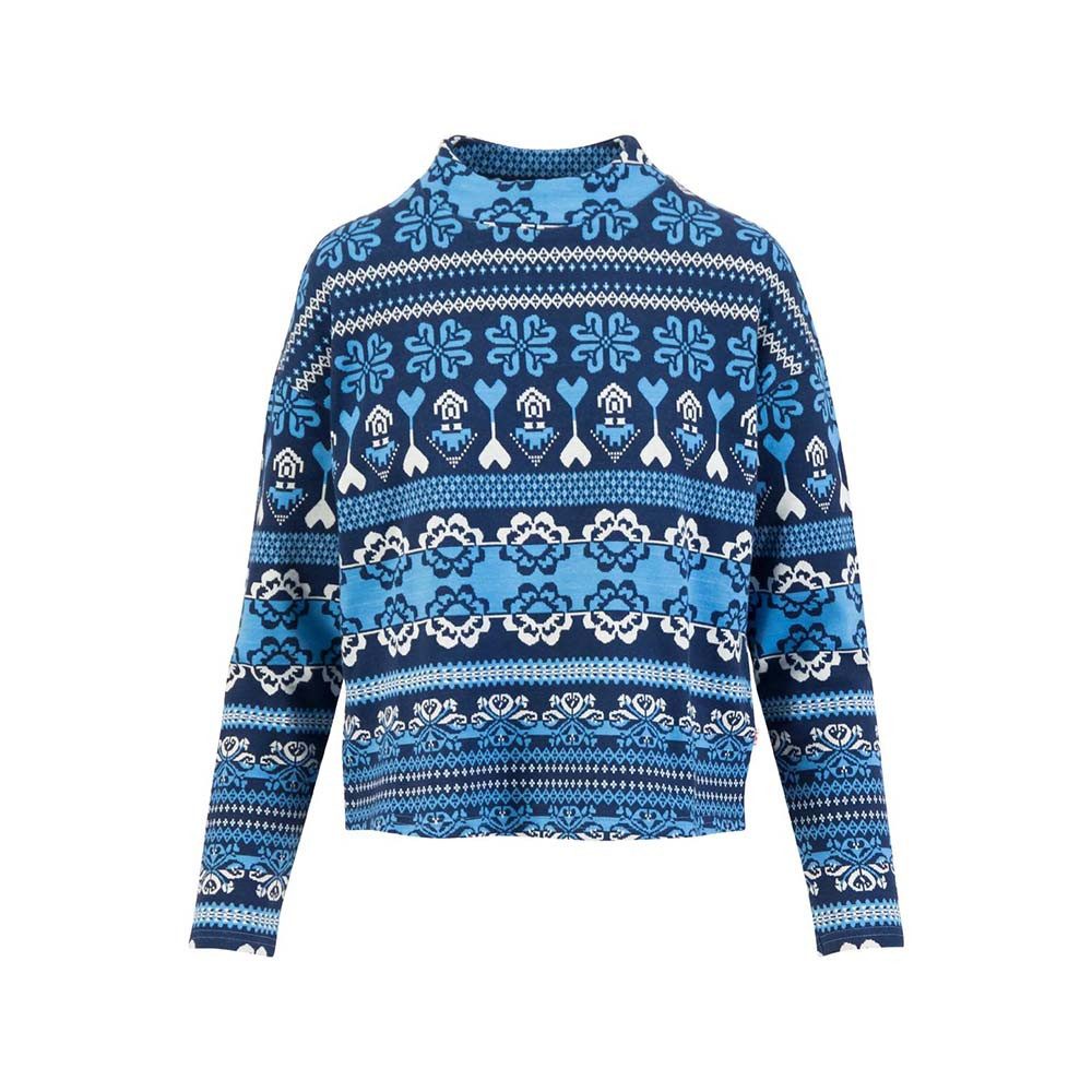 Blutsgeschwister Вязаные свитера Warm up Turtle aprés glam blue