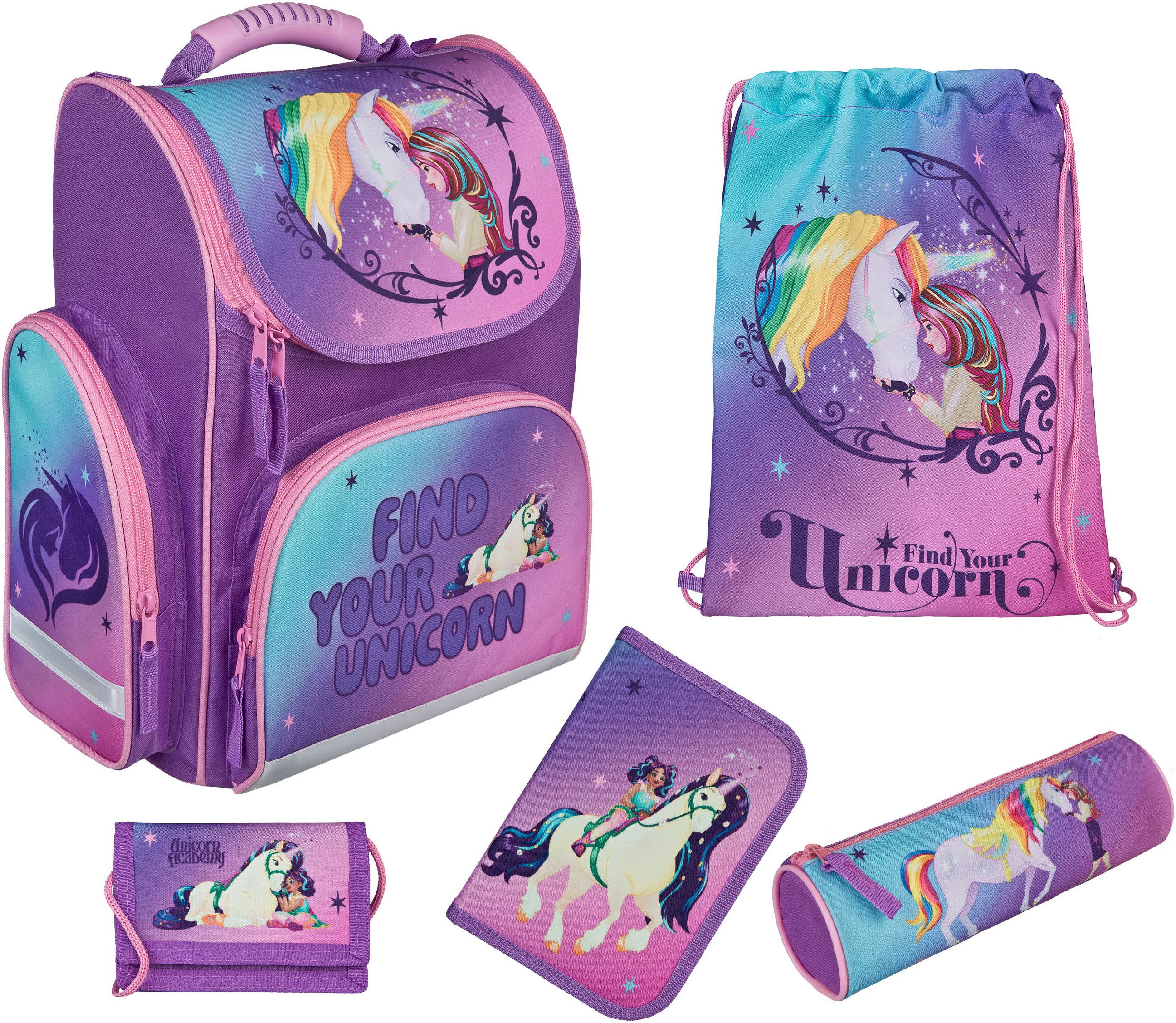 UNDERCOVER Schulranzen Clou (Set, 5-tlg)