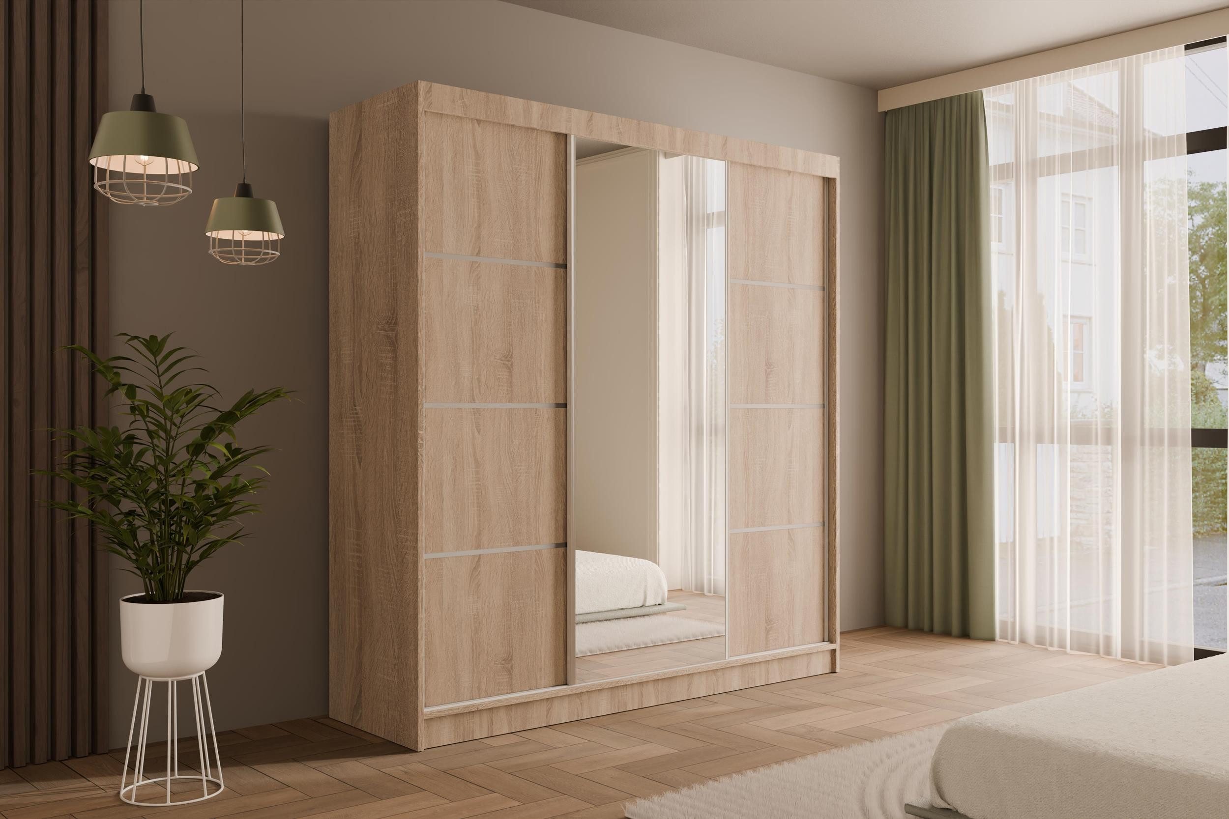 ALTDECOR Schiebetürenschrank V2-LOFTIA (Kleiderschrank Garderobenschrank mi günstig online kaufen