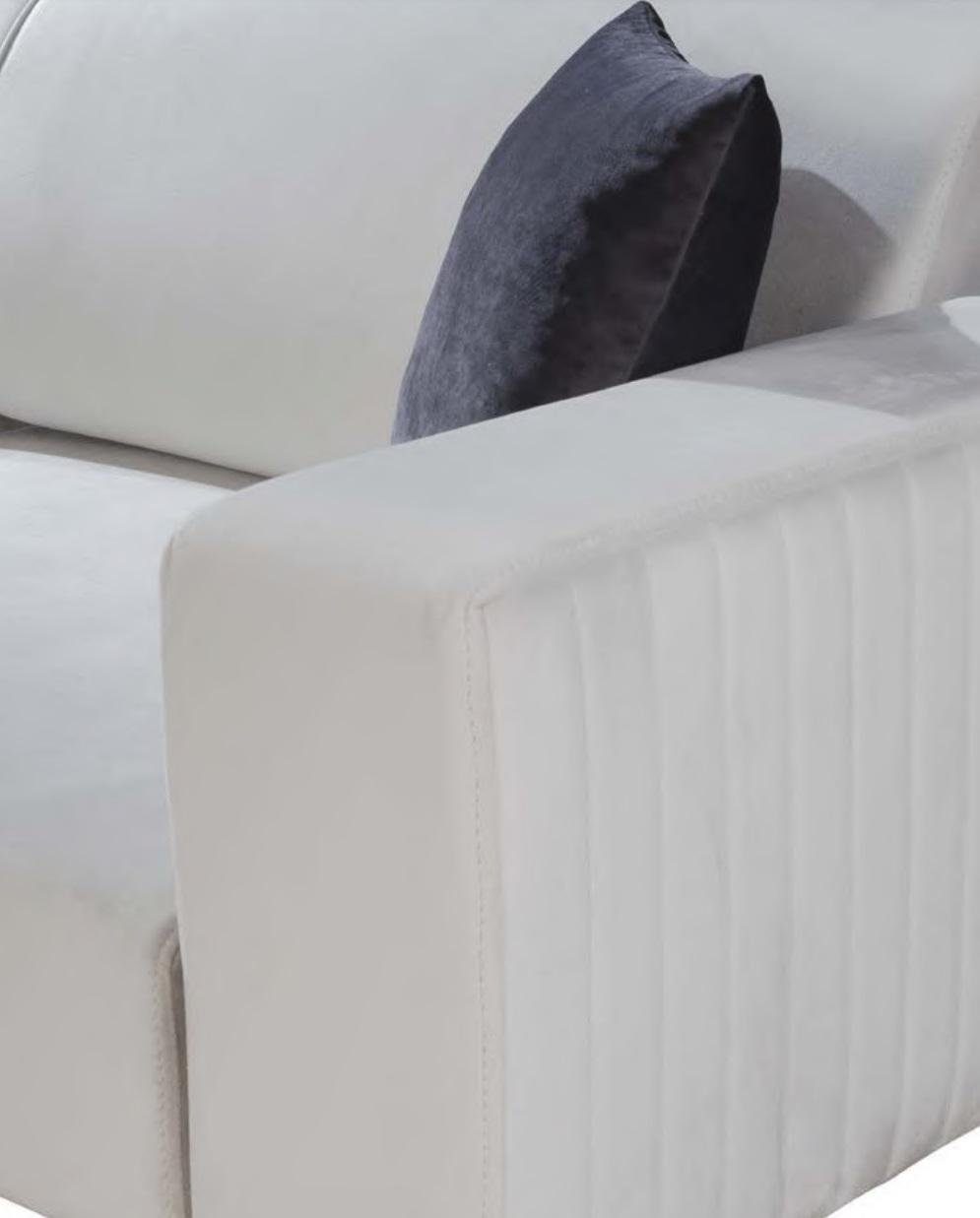 Sofa Sofagarnitur 3+3+1 Dreisitzer Sofa, in Made Luxus Stoff JVmoebel Sitz Europe