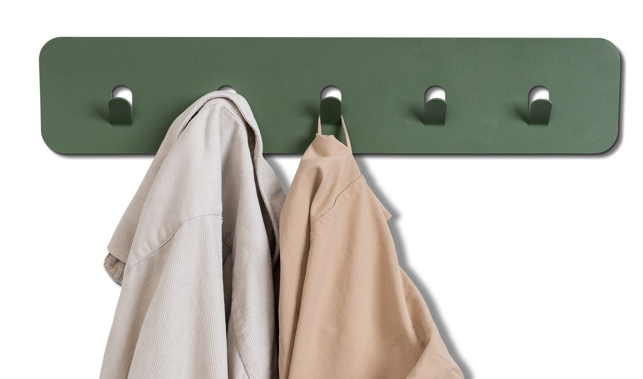 freiraum Garderobenleiste Tilly, in grün, Metall - 50x10x3cm (BxHxT)