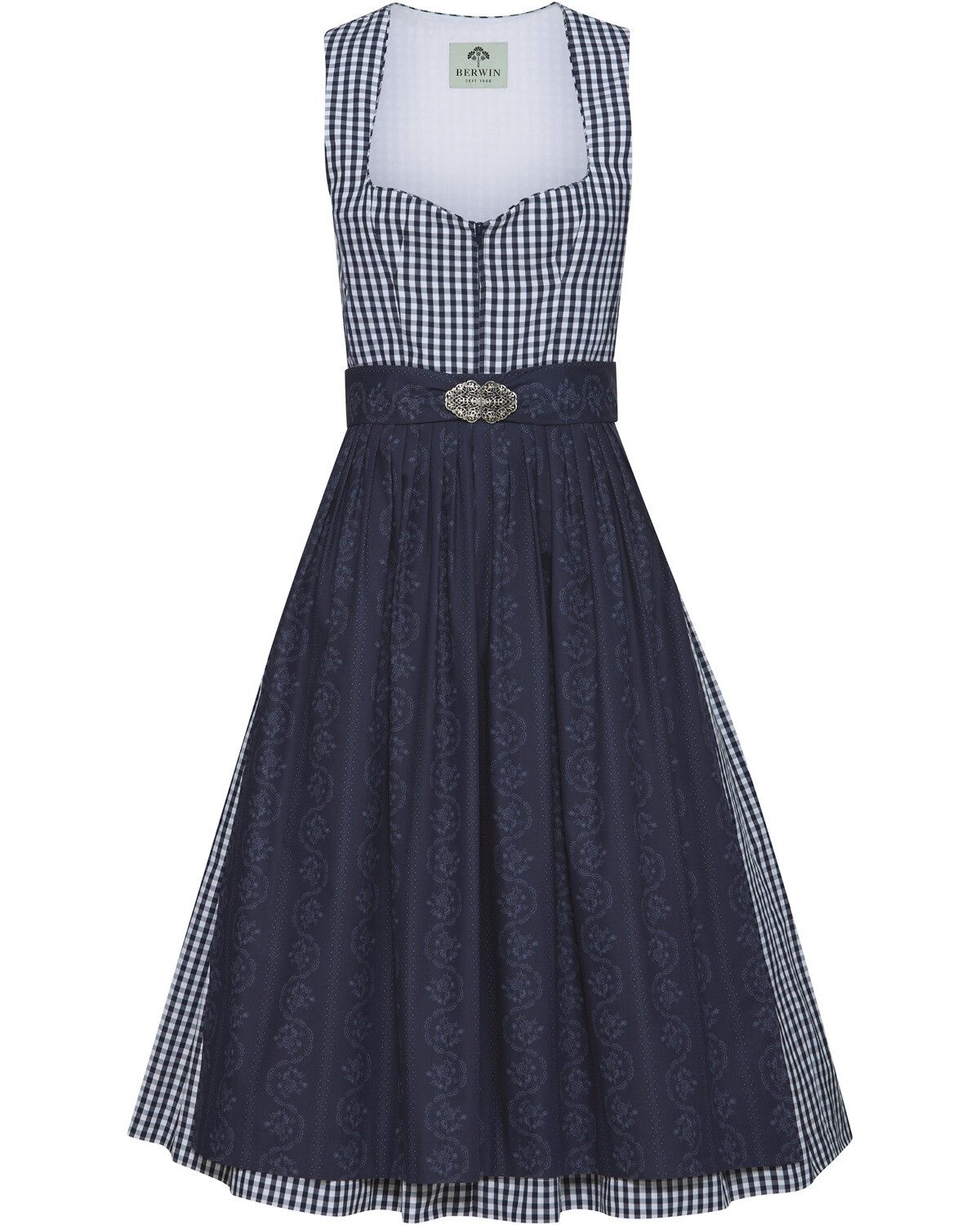 Berwin Dirndl Midi-Vichykaro-Dirndl