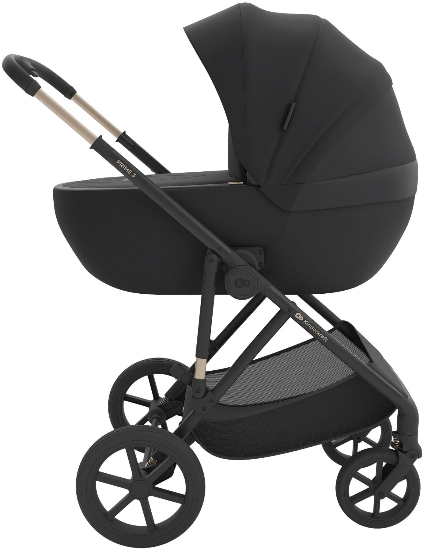 Kinderkraft Kombi-Kinderwagen PRIME 3 3in1, (Set), inkl. Babyschale MINK