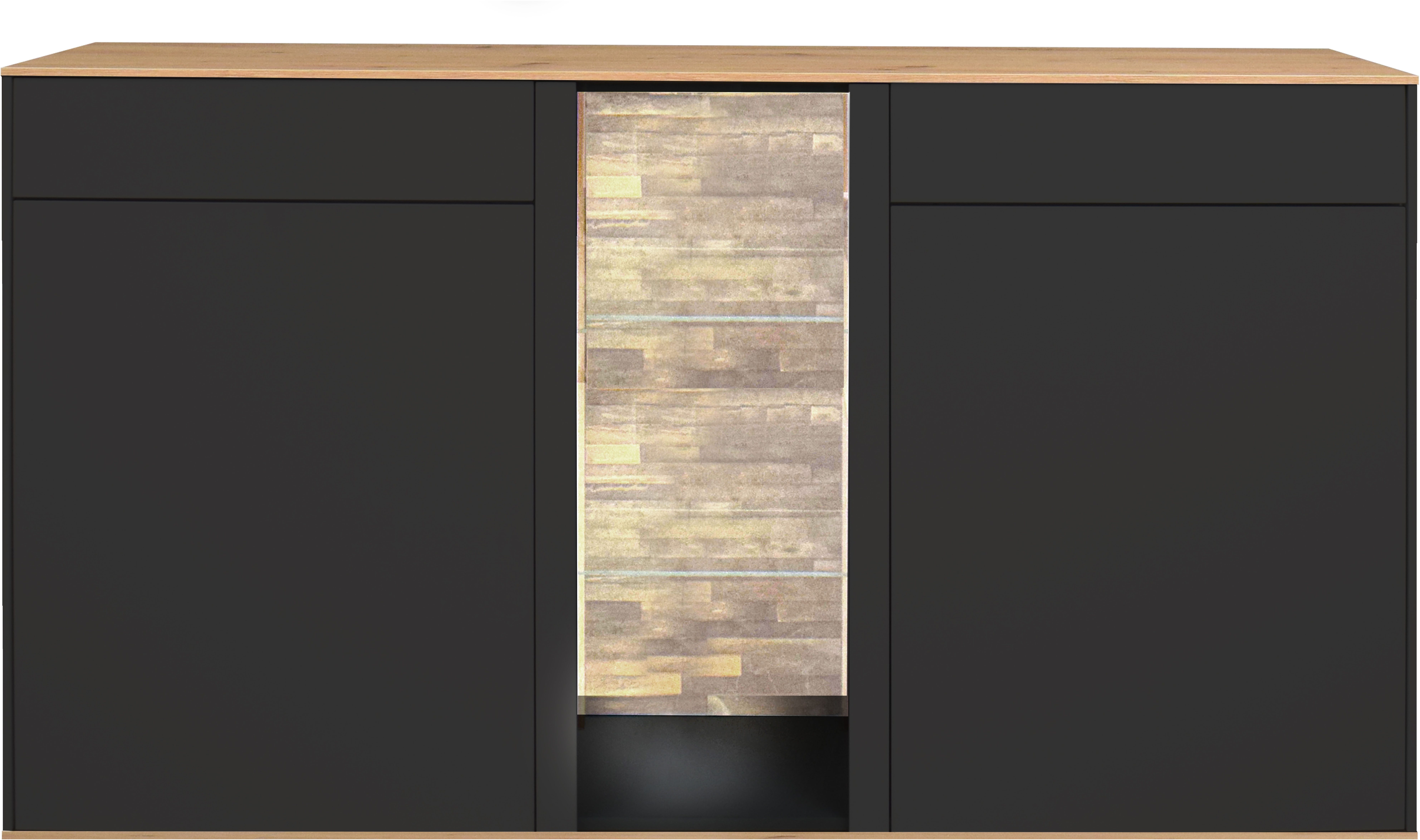 Mäusbacher Kommode, Faro Sideboard B 159 cm, inkl. Beleuchtung, Push to open Funktion