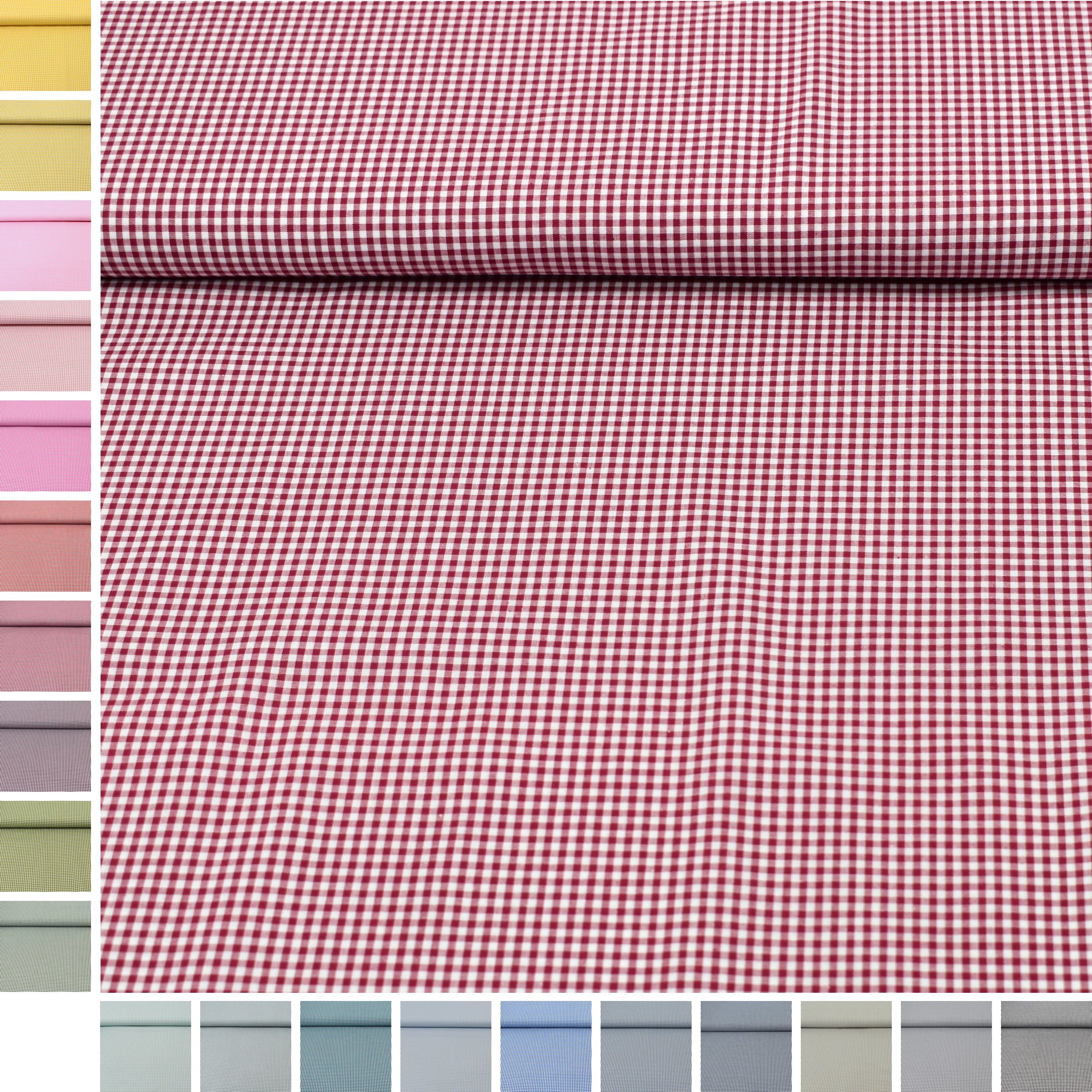 MAGAM-Stoffe Stoff "Mona", Vichy Karo klein Baumwollstoff aus Niederlande ÖKO-TEX Meterware 50cm