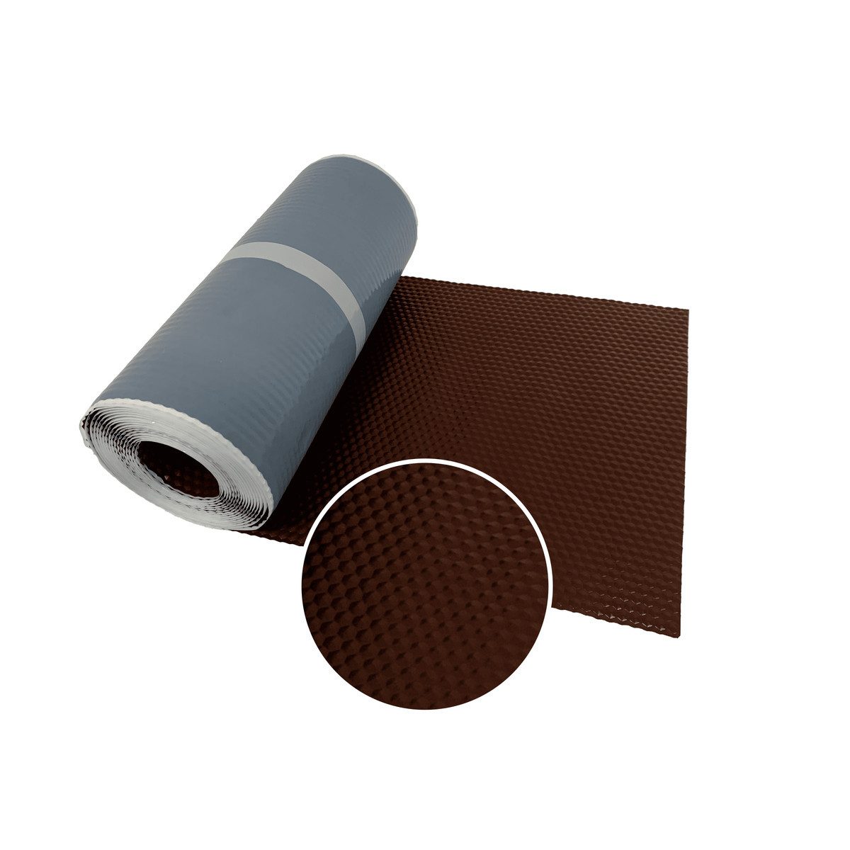 Onduline Dachbahn Onduline Anschlussband Hyperflex Blei 30 cm - Länge 5 m, (1-St), Farbe: braun - selbstklebend, extrem reißfest und dehnbar