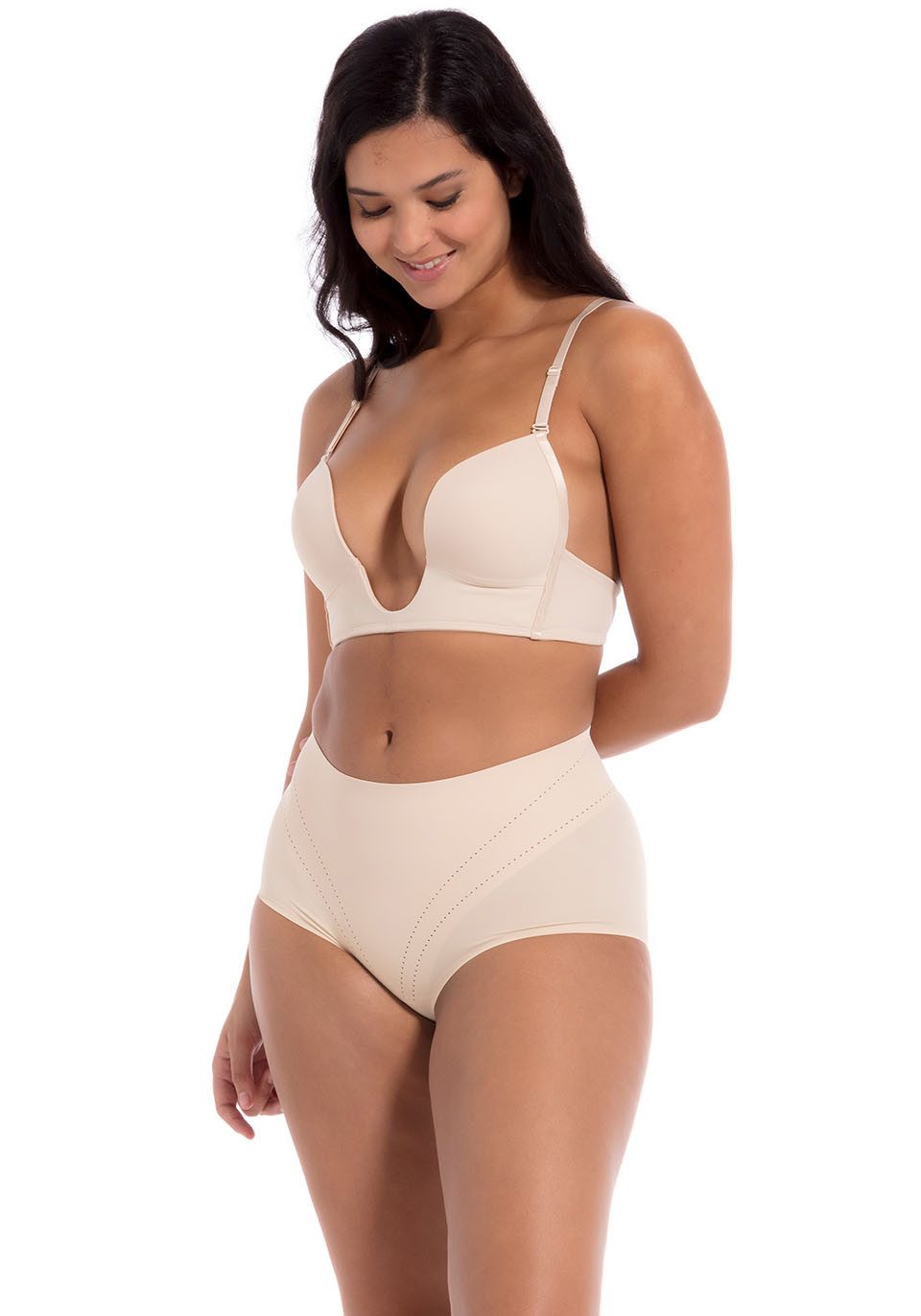 MAGIC Bodyfashion Bügelloser BH V-Bra extrem tief fallender Ausschnitt und extra tiefer Rücken