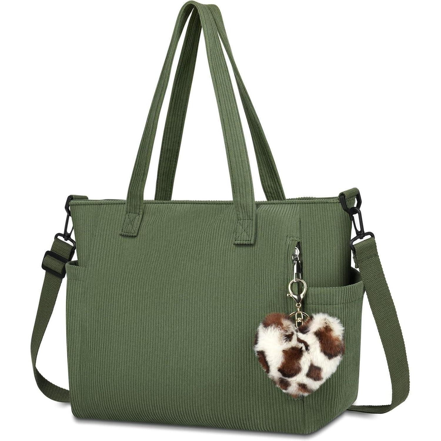Handtasche Damen Kord Handtasche Groß Umhängetasche Shopper Beuteltasche Plain