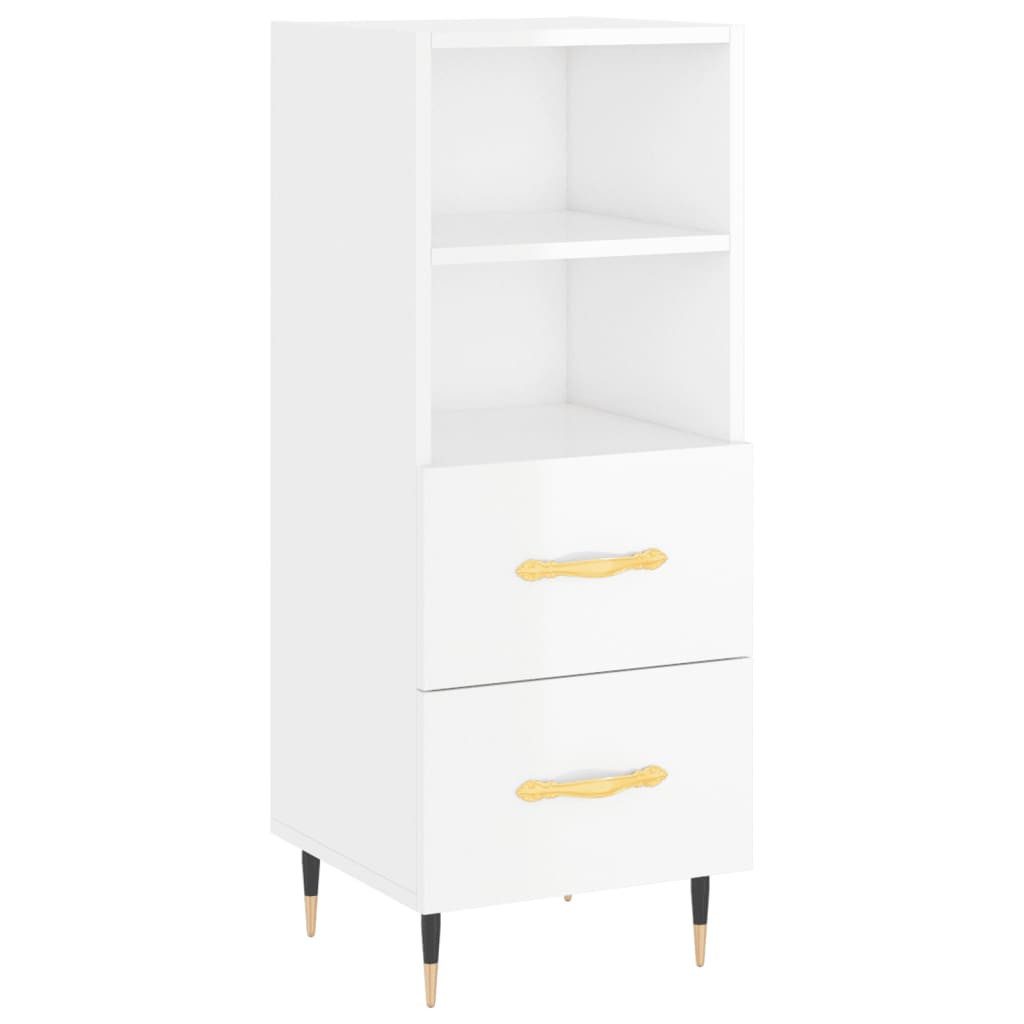 vidaXL Sideboard Sideboard Hochglanz-Weiß 34,5x34x90 cm günstig online kaufen