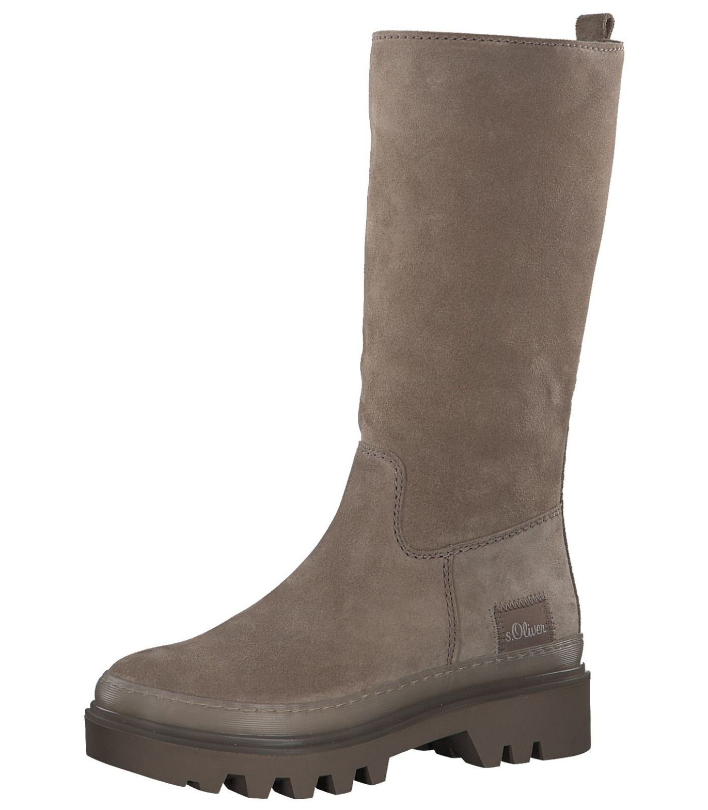 s.Oliver Stiefel Veloursleder Stiefel Sand