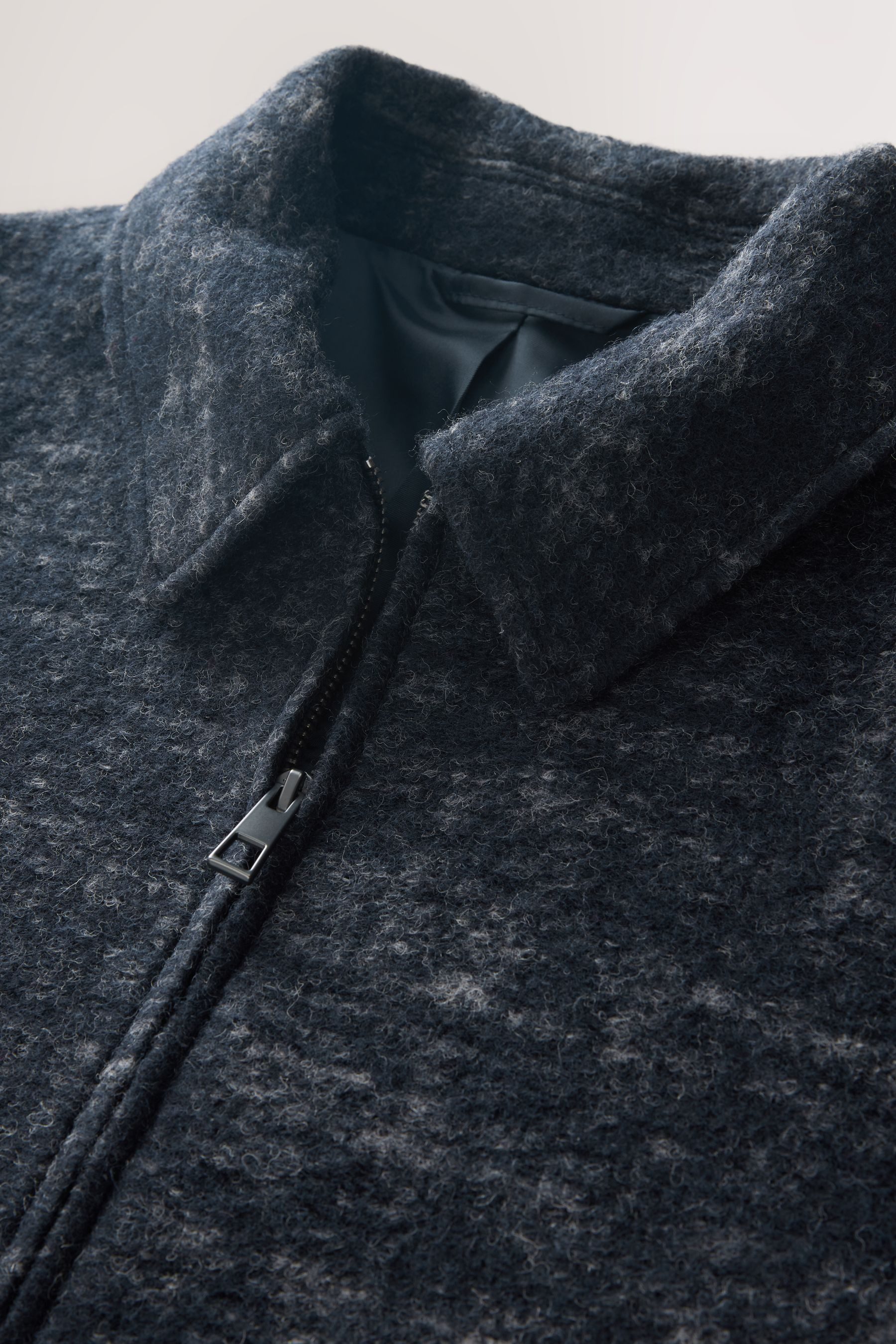 Next Wollmantel Strukturierte Jacke italienischem Stoff (1-tlg)