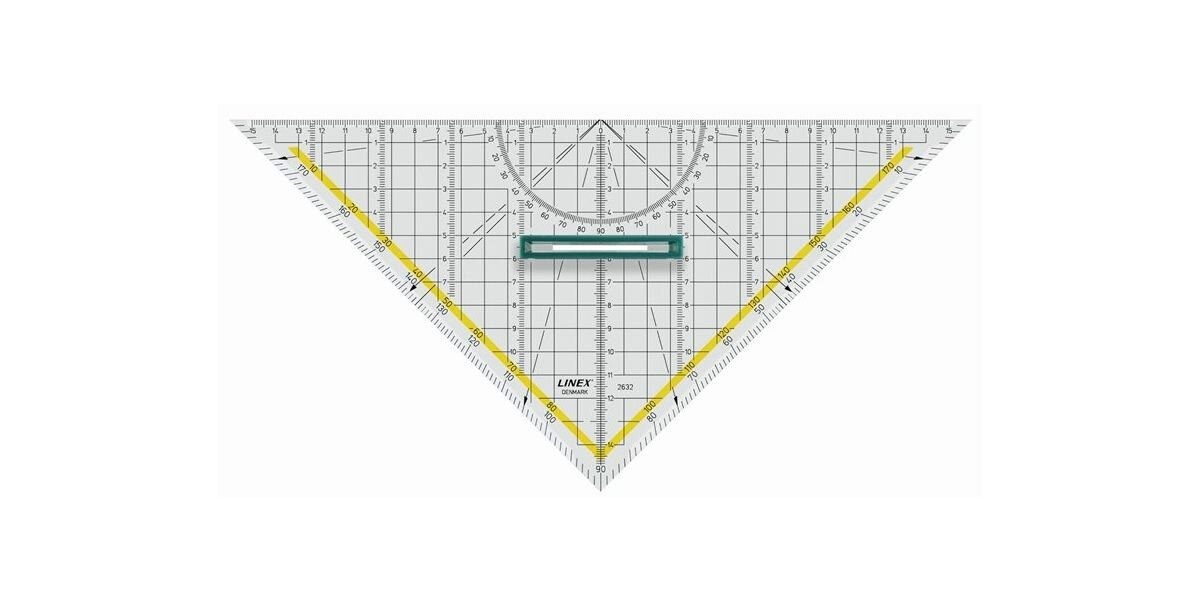 Linex Geodreieck LINEX 2632 Geometrie-Dreieck