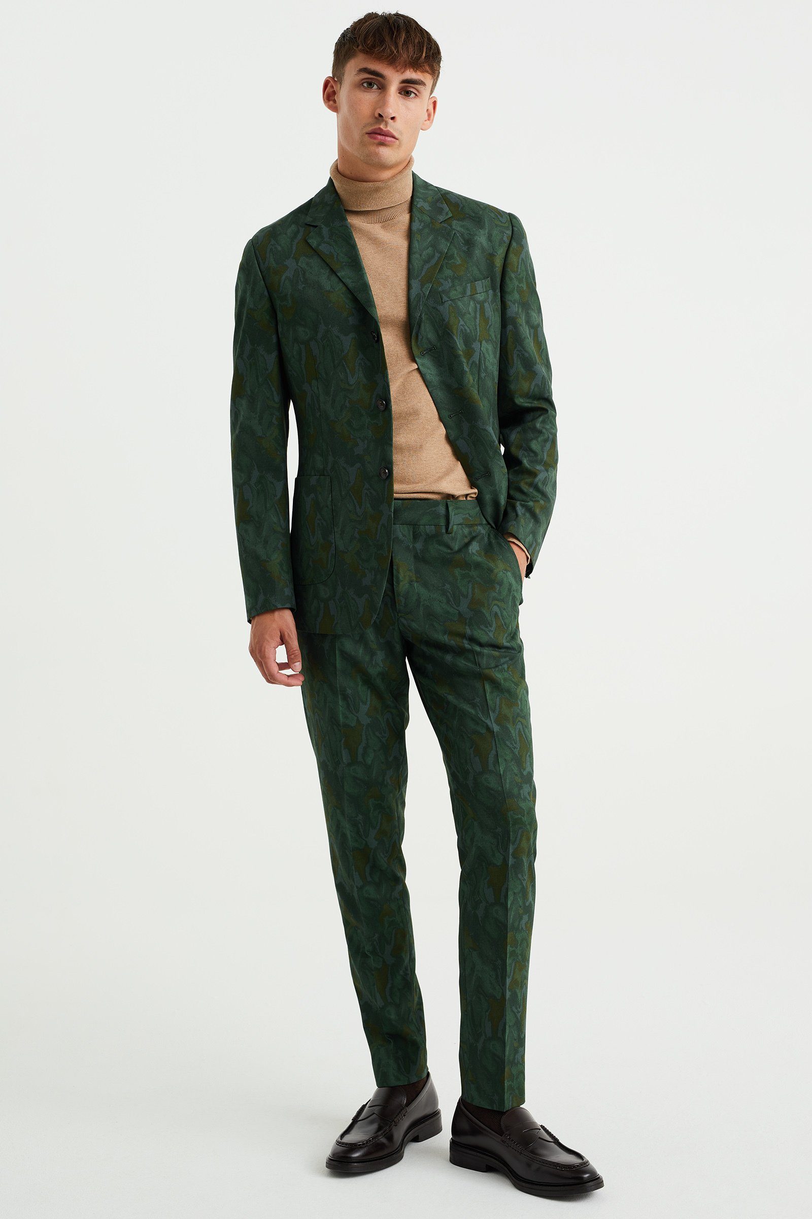 Grün WE Anzughose (1-tlg) Fashion