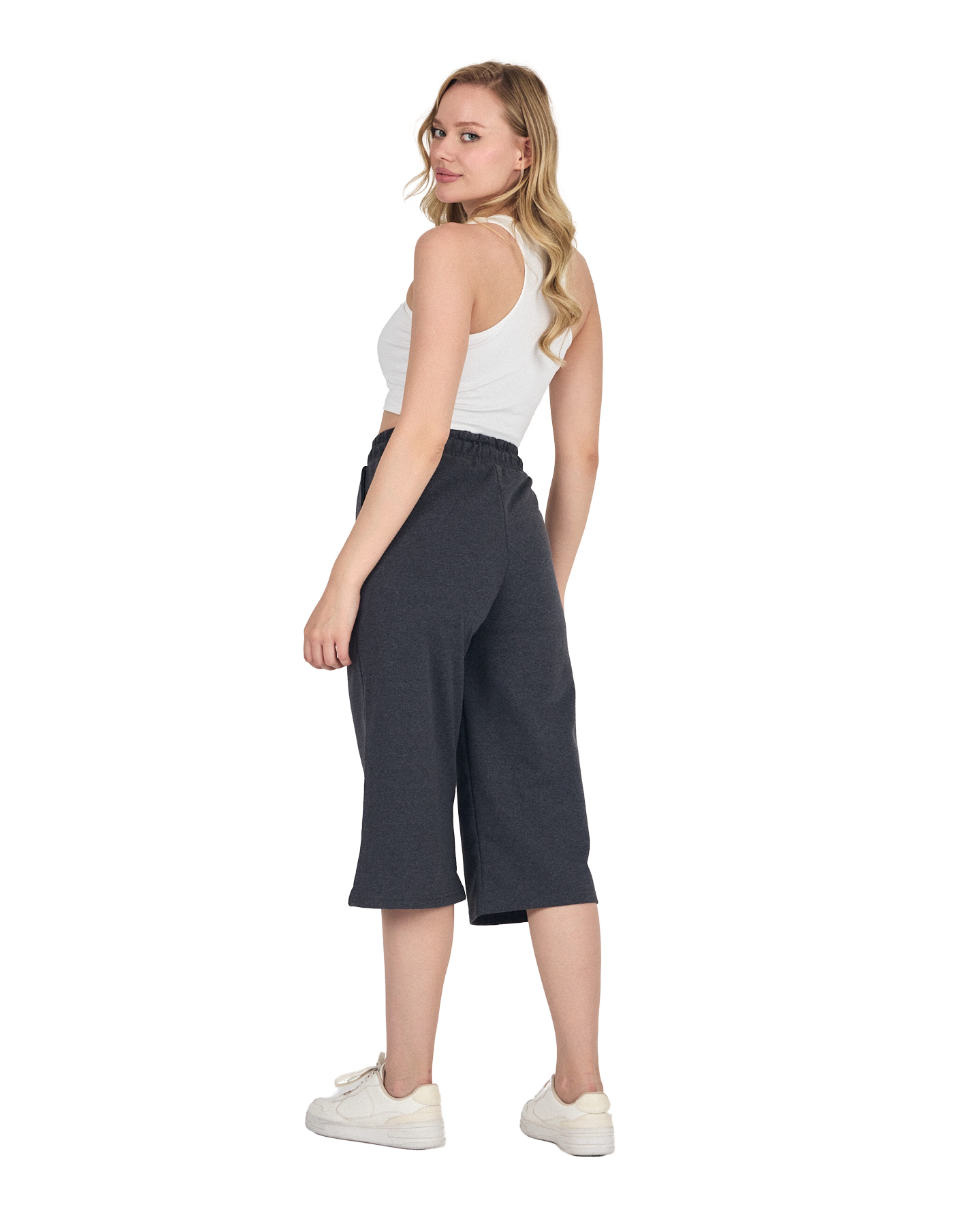 COMEOR 3/4-Hose COMEOR Damen Capri Sweatpants – Bequeme 3/4 Jogginghose