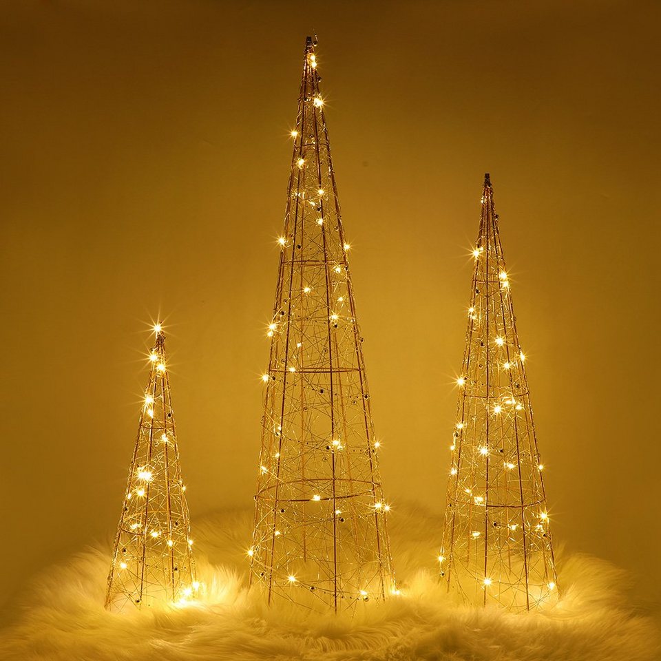XERSEK LED Baum 90 Lichter LED-Lichterkegel Set Weihnachtsbaum,LED  Leuchtkegel, LED fest integriert, (40/60/80cm) Weihnachtsbeleuchtung  Weihnachtsdeko Dekorationsleuchte