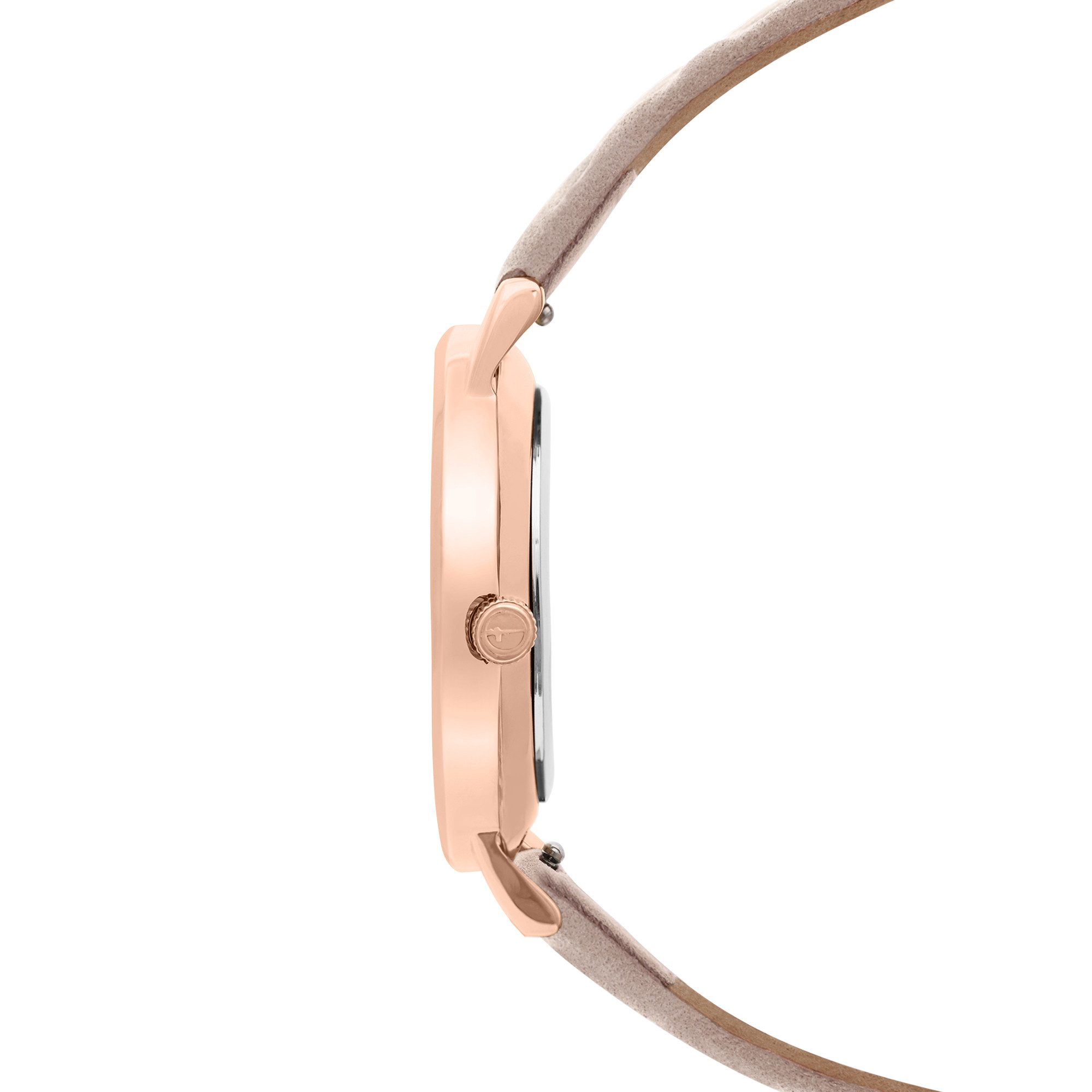 Tamaris Quarzuhr TT-0204-LQ, Armbanduhr, Damenuhr, Lederarmband, analog